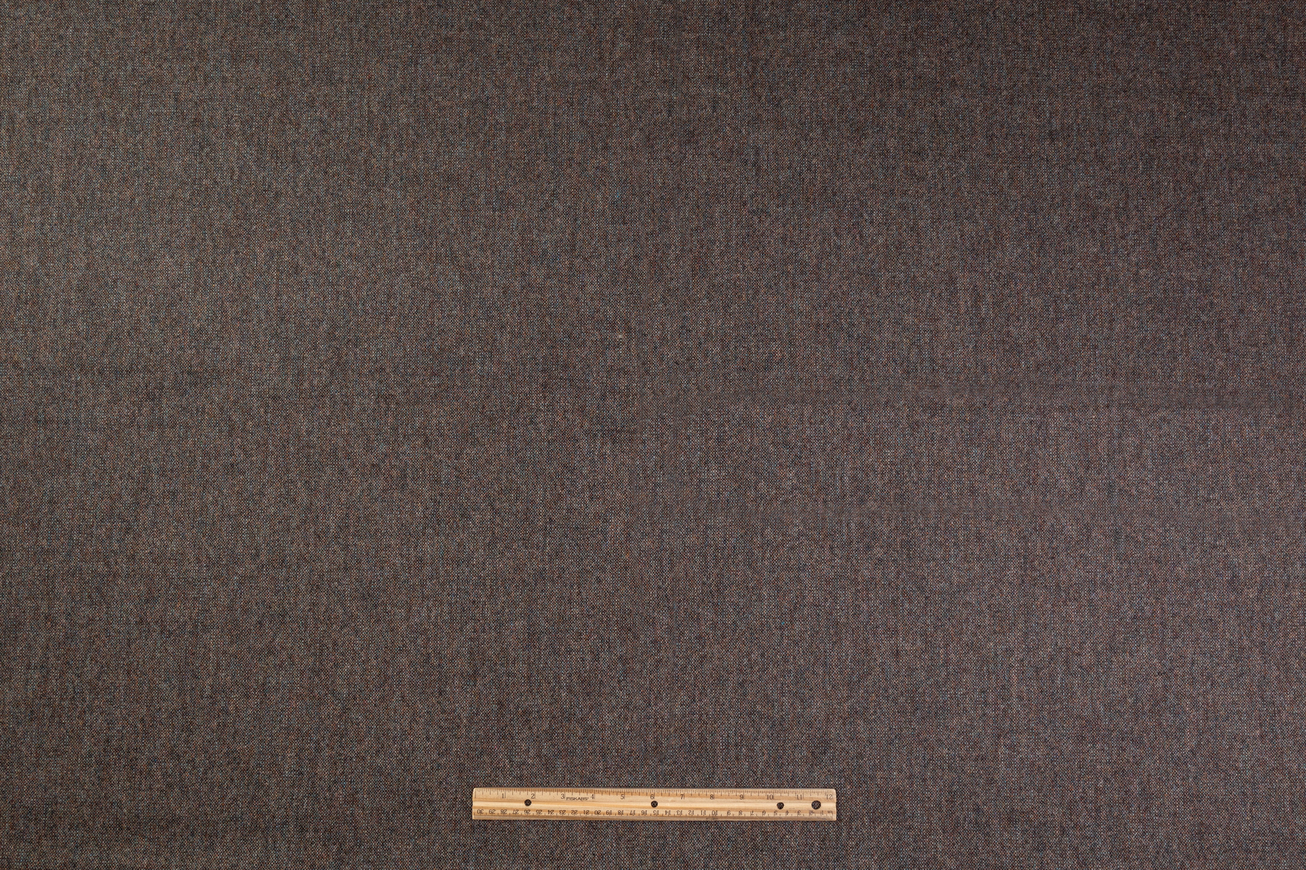 Italian Wool Tweed - Brown / Blue