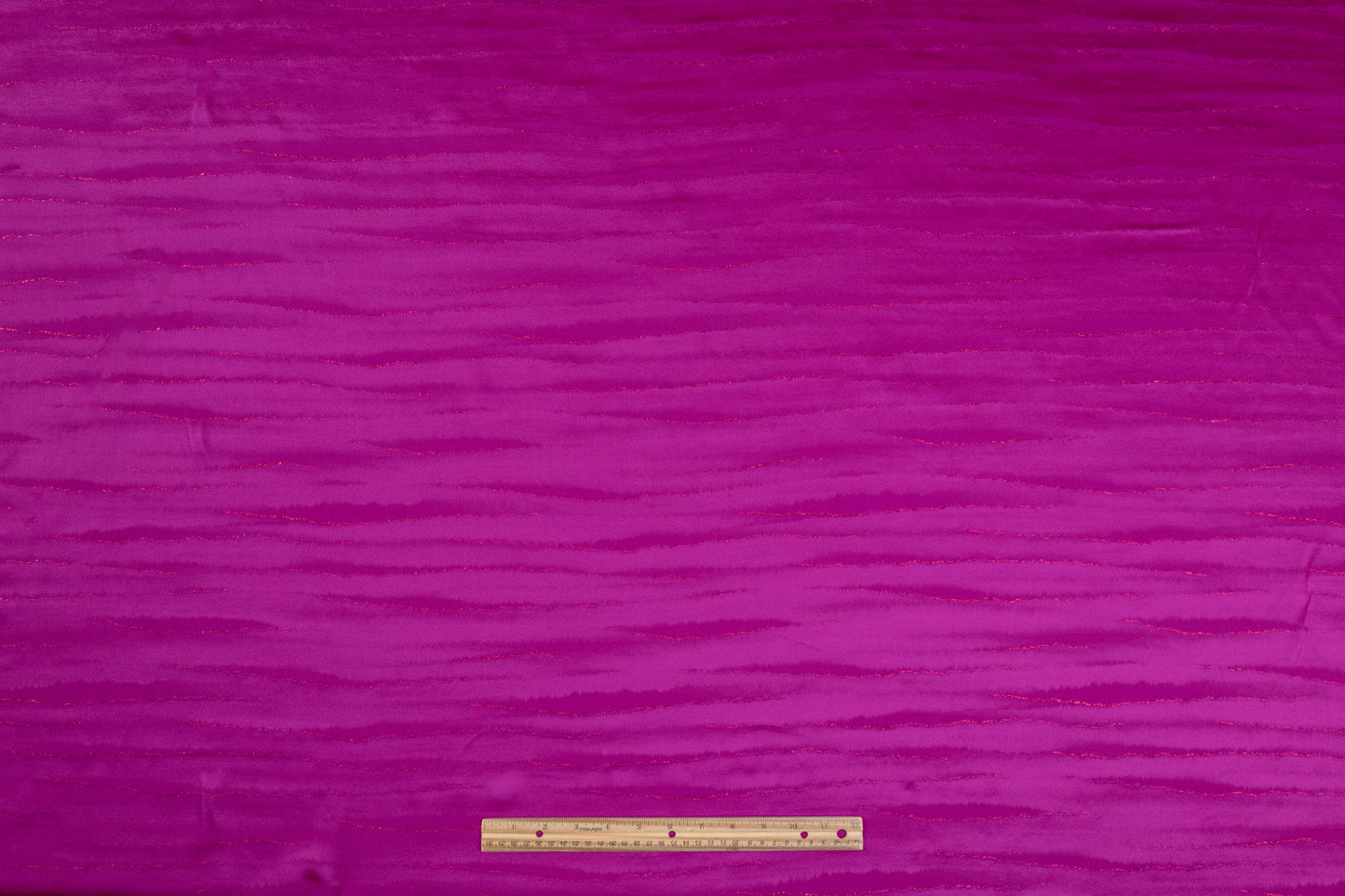 Metallic Italian Silk Jacquard - Fuchsia