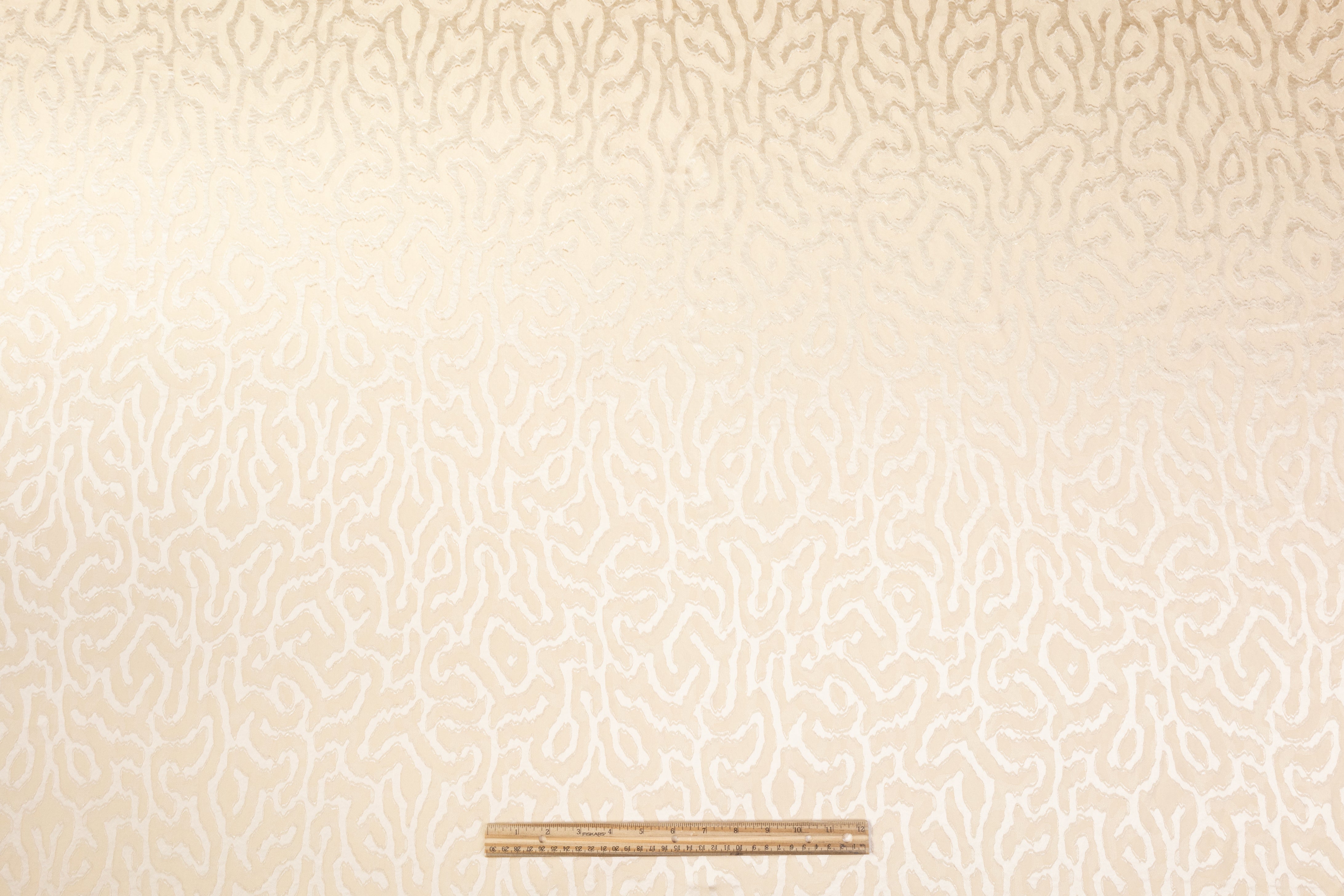 Italian Viscose Acetate Fil Coupé - Beige