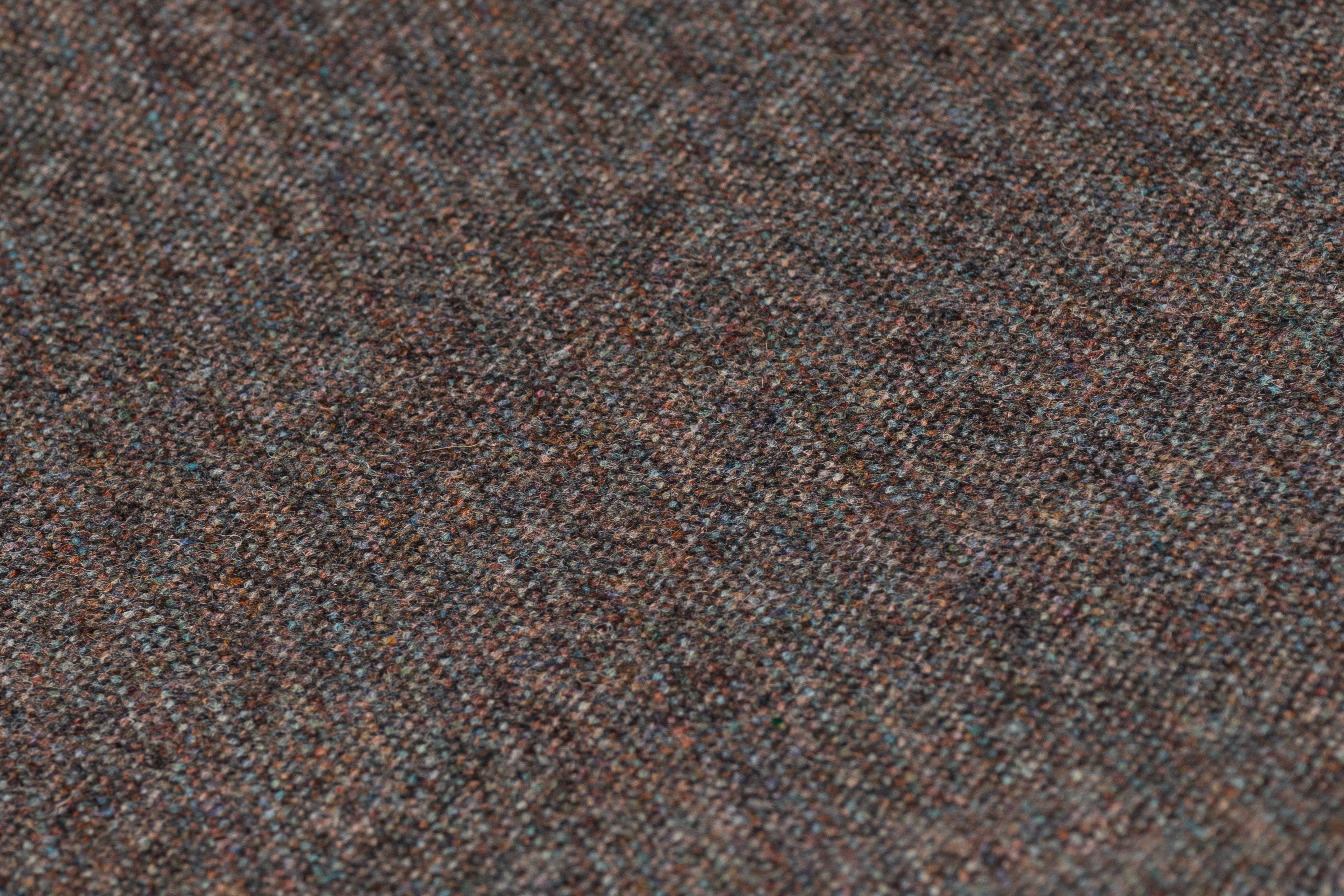 Italian Wool Tweed - Brown / Blue