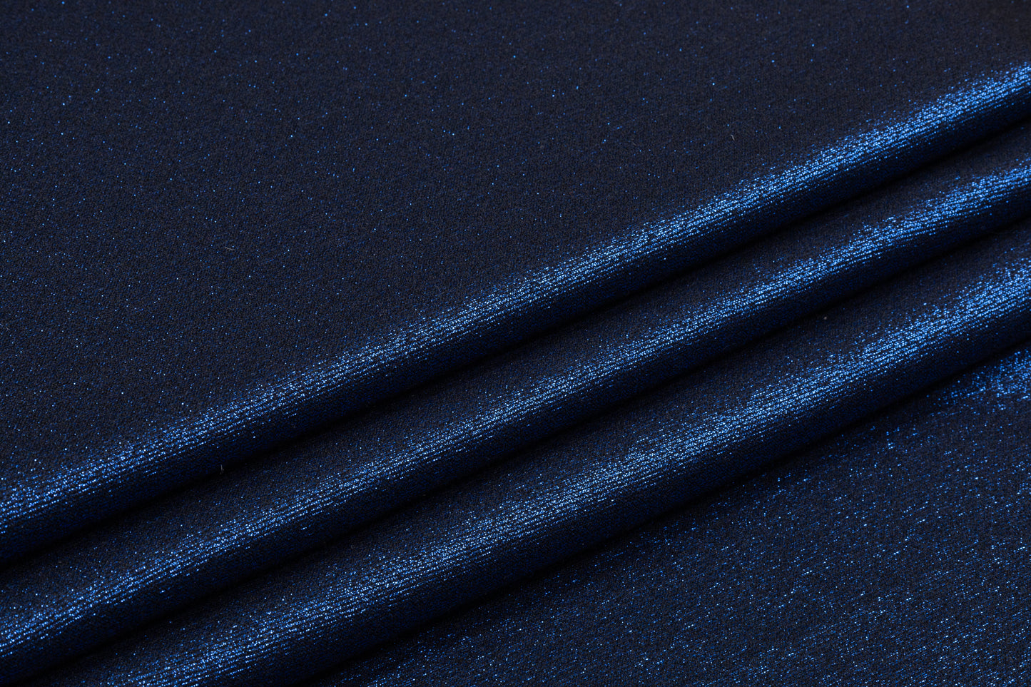 Iridescent Metallic Brocade - Navy