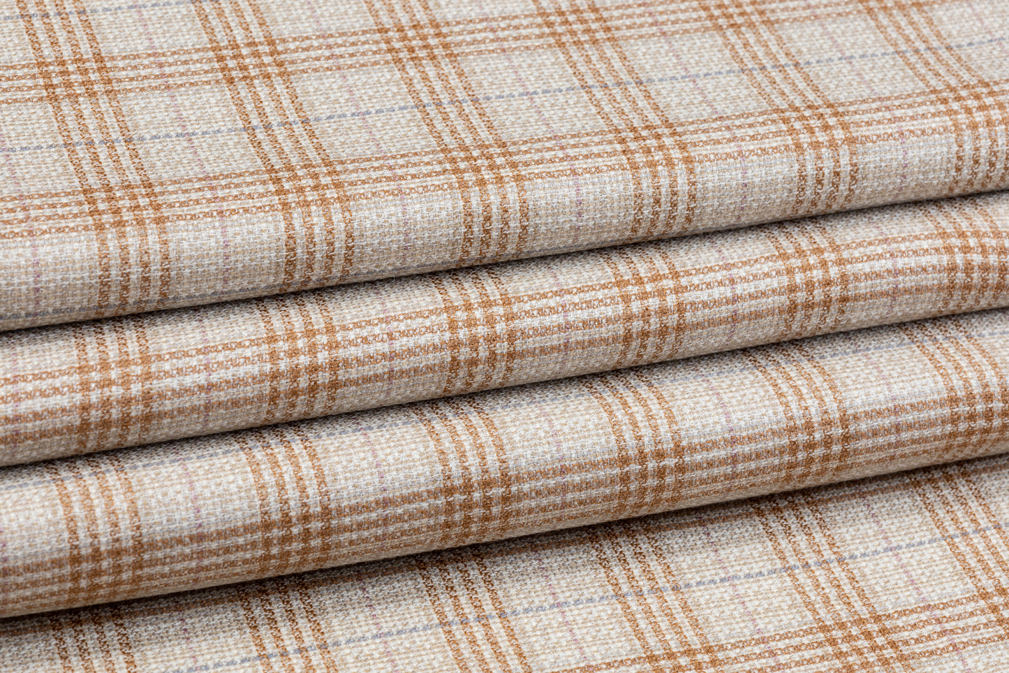 Loro Piana - Plaid Italian Silk and Wool Suiting - Tan