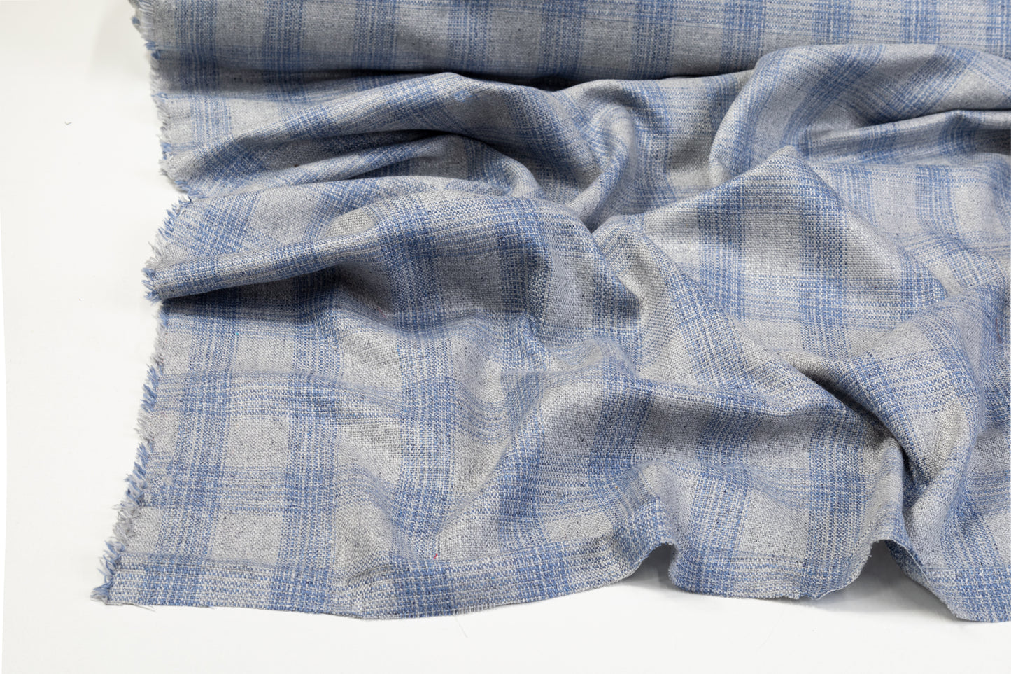 Loro Piana - Italian Silk and Wool Suiting - Blue Gray