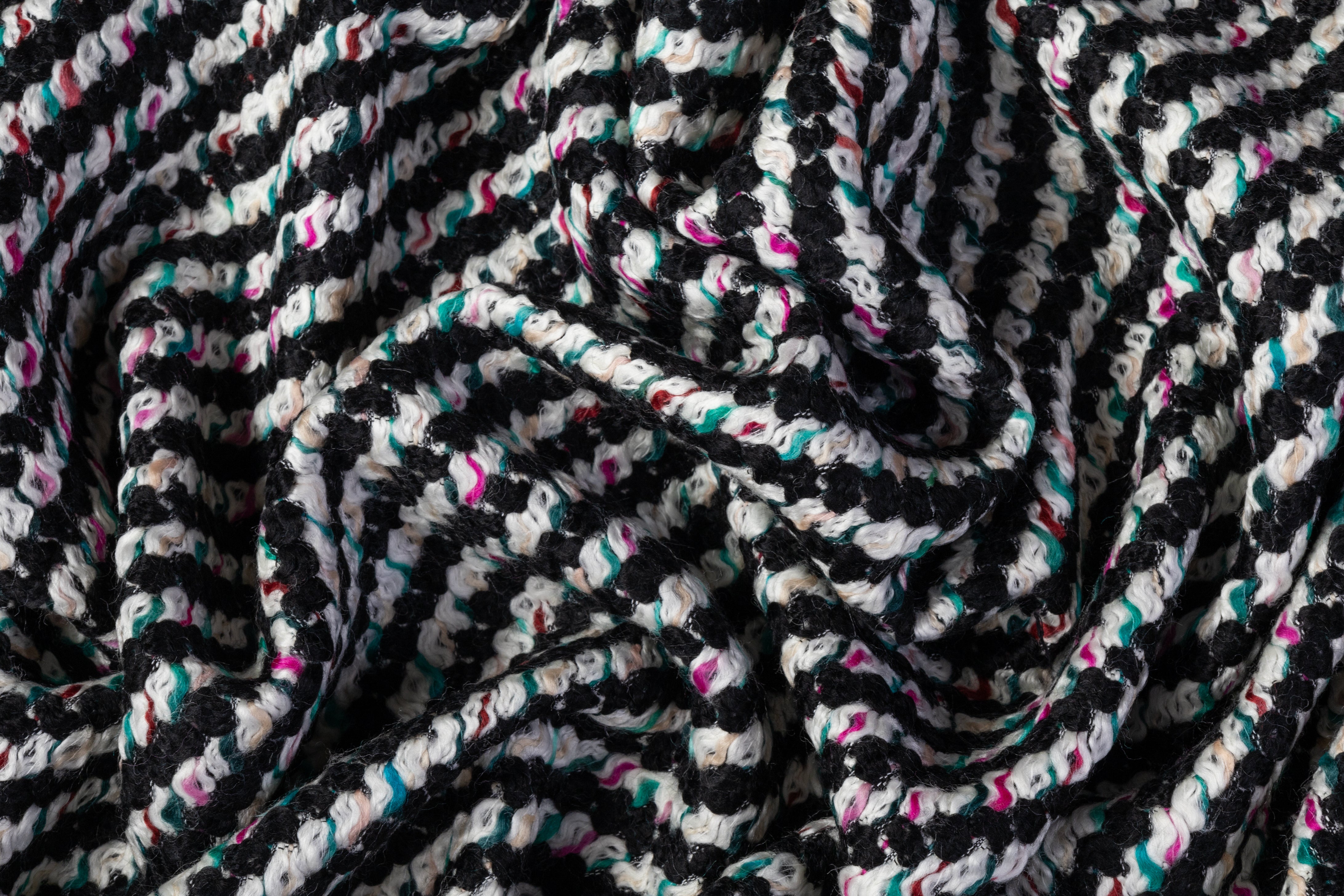 Pucci - Italian Wool Alpaca Mohair Tweed Coating - Multicolor