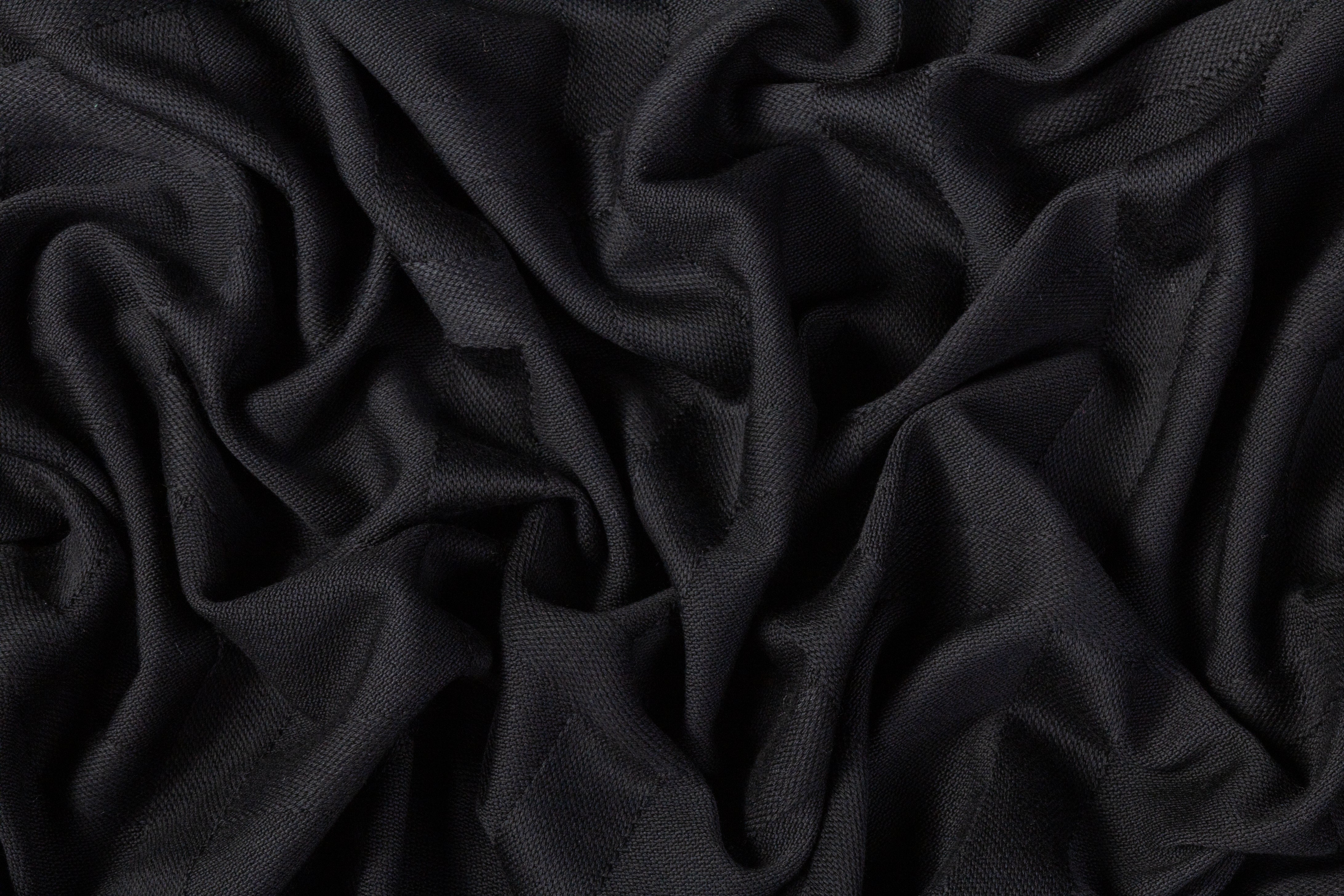 Valentino - Windowpane Italian Mohair Wool Coating - Black