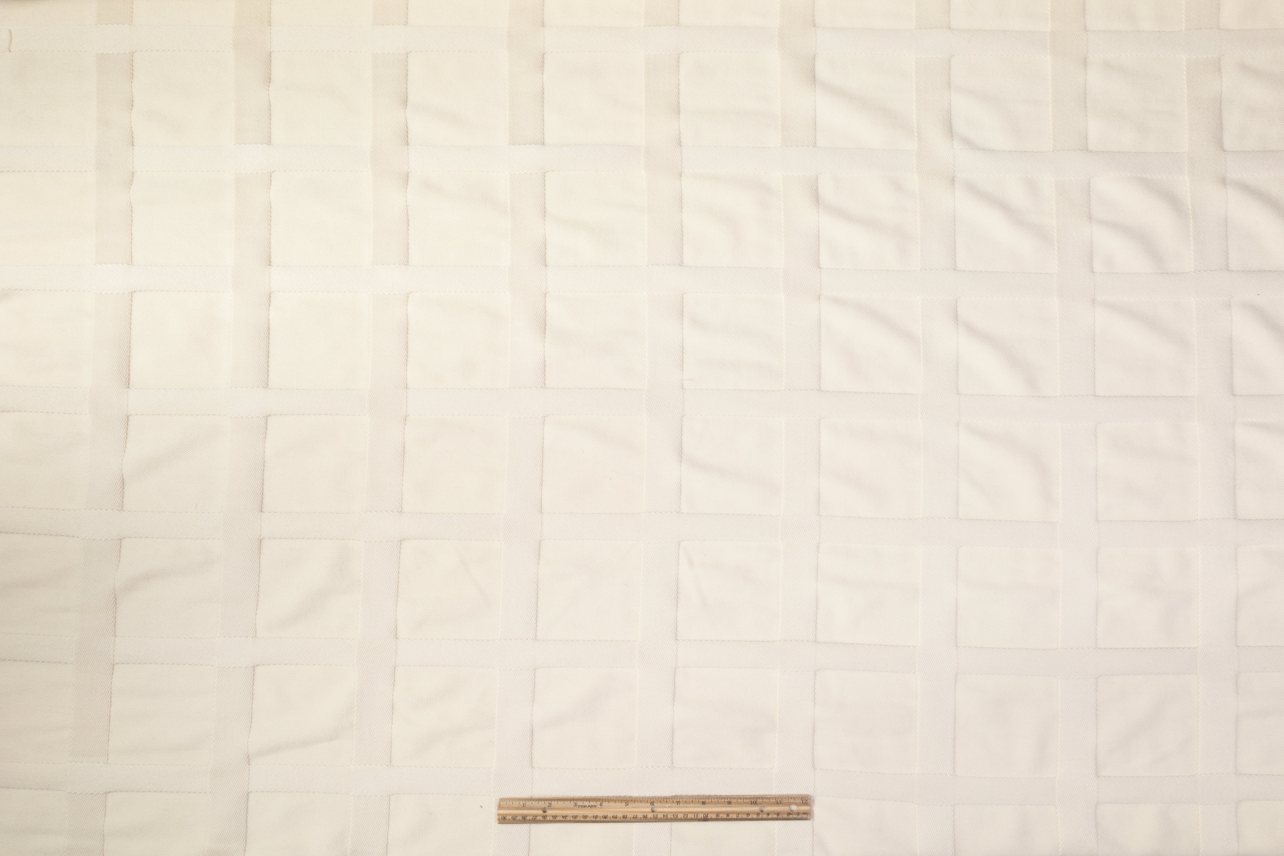 Valentino - Windowpane Italian Mohair Wool Coating - Off White