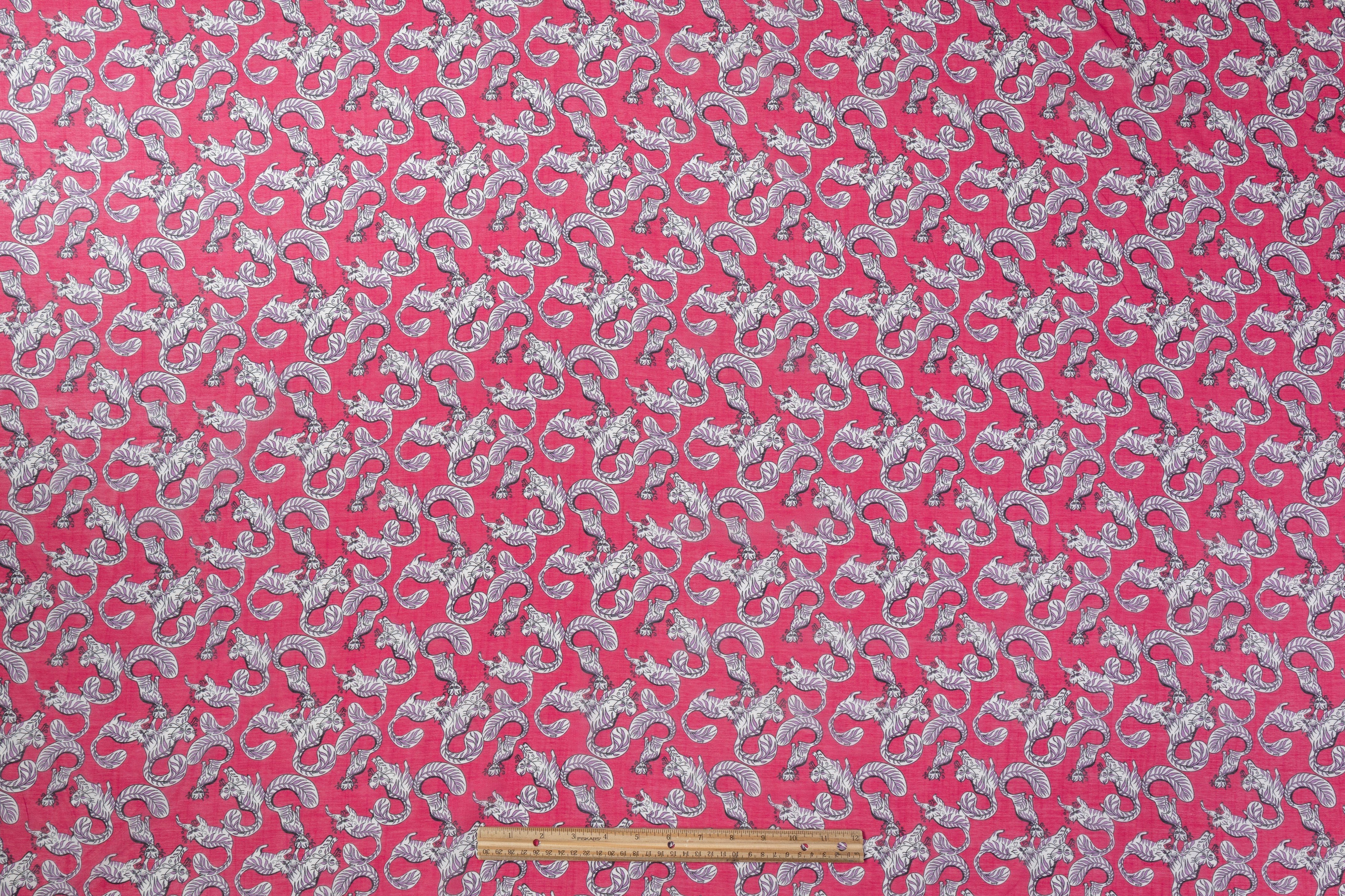 Valentino - Italian Silk Cotton Voile - Raspberry Pink