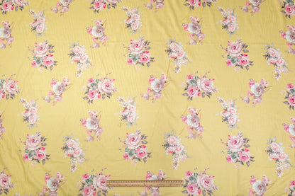 Floral Cotton Voile - Yellow