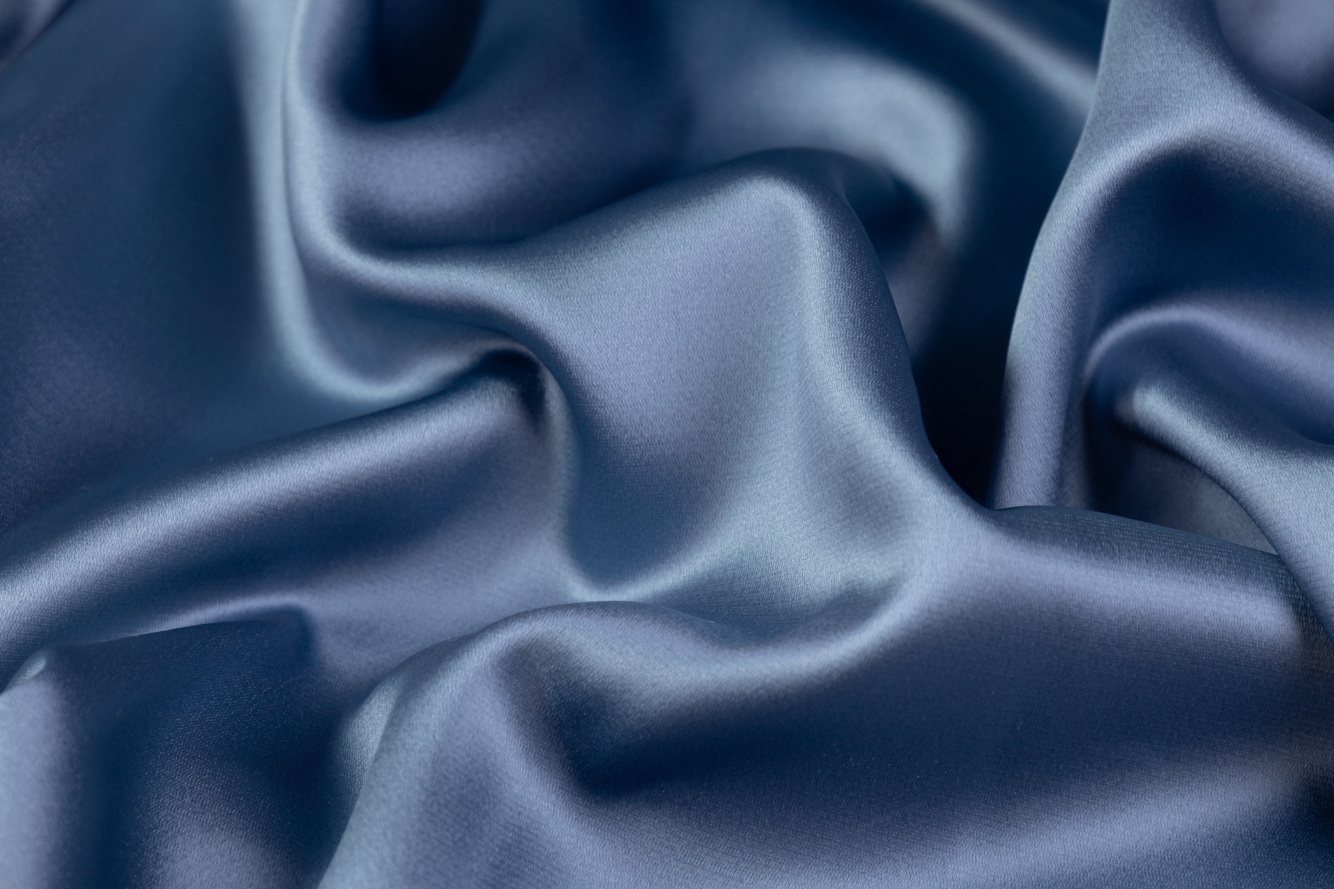 Luxe Italian Satin - Dusty Blue