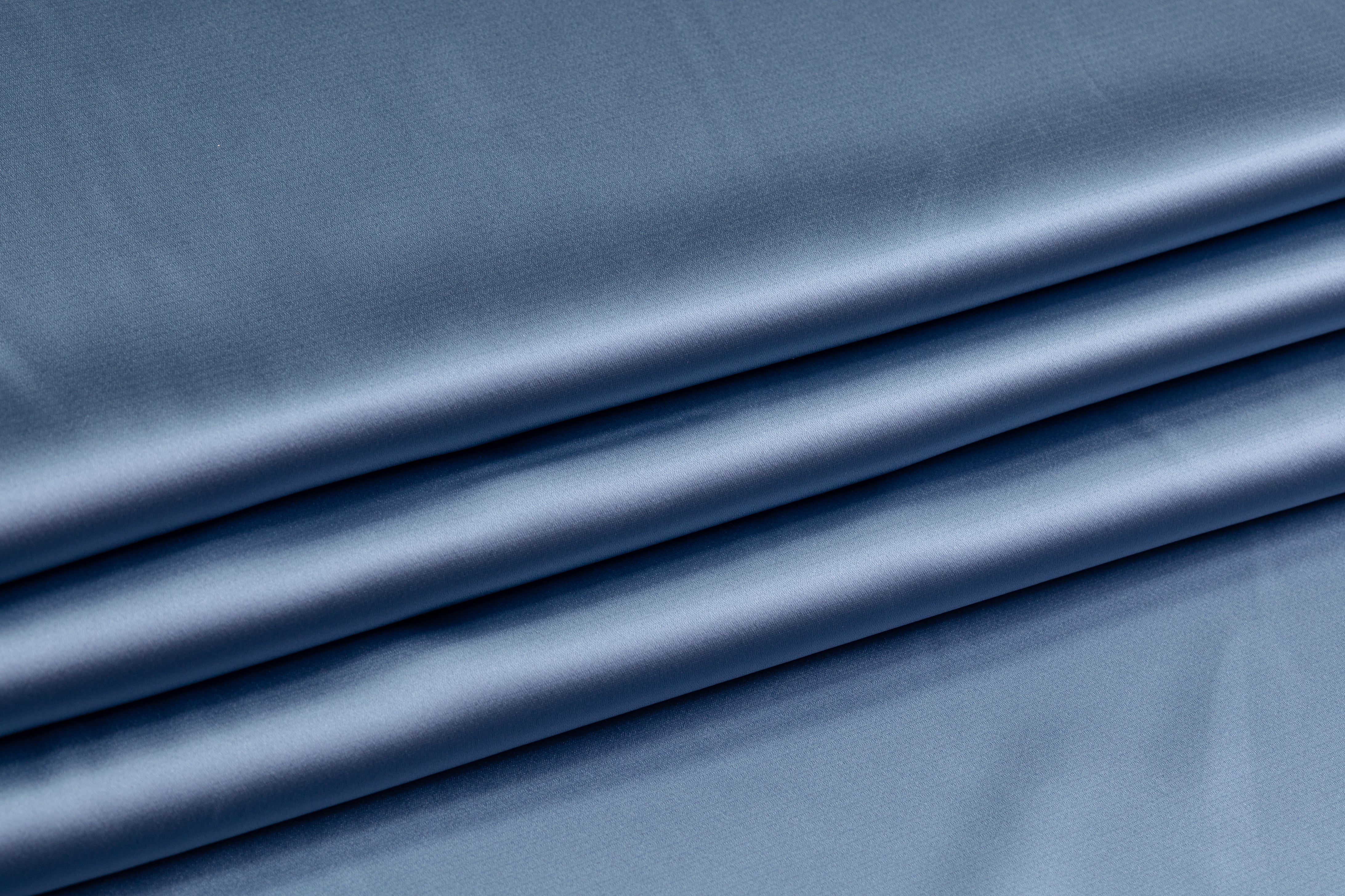 Luxe Italian Satin - Dusty Blue