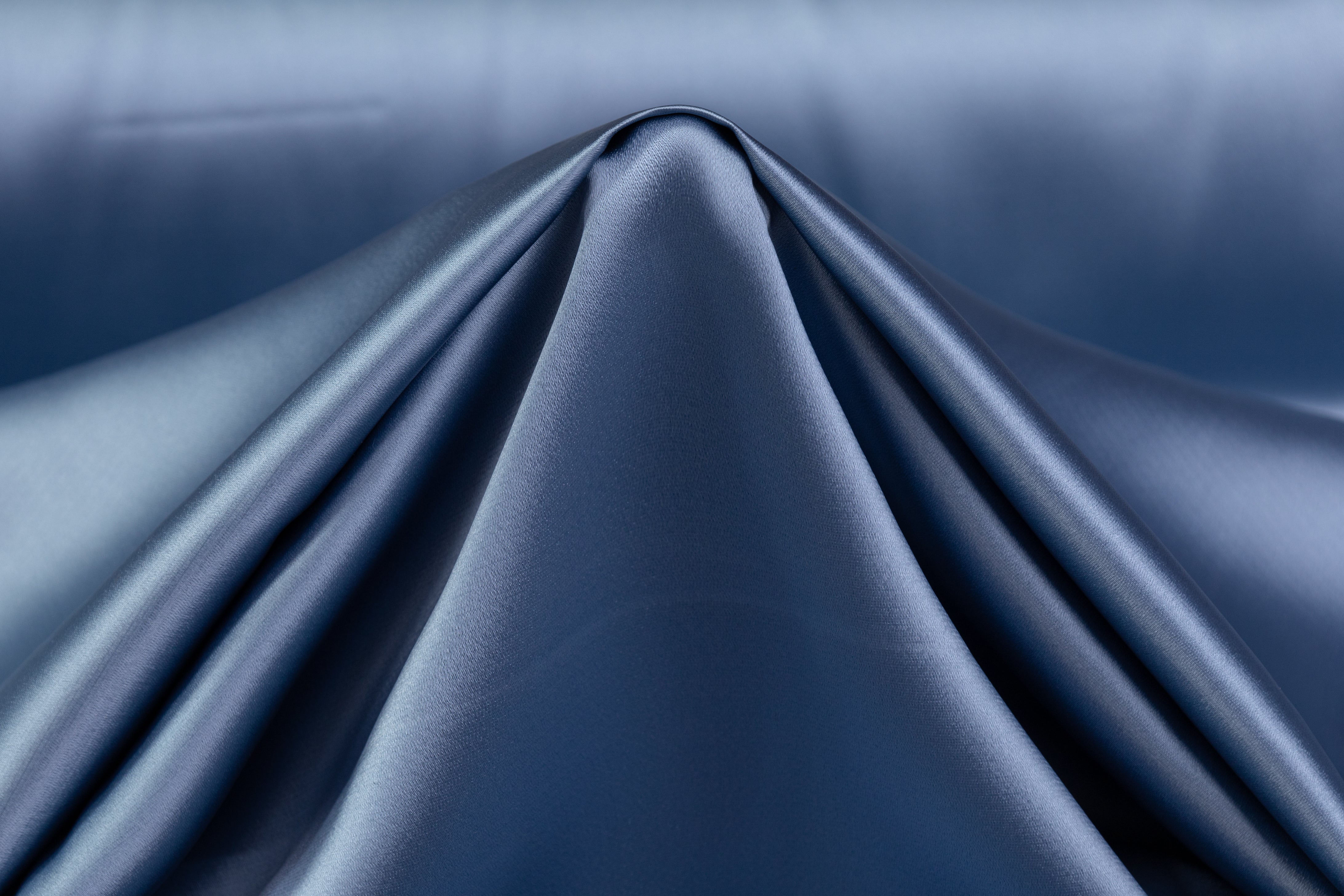 Luxe Italian Satin - Dusty Blue