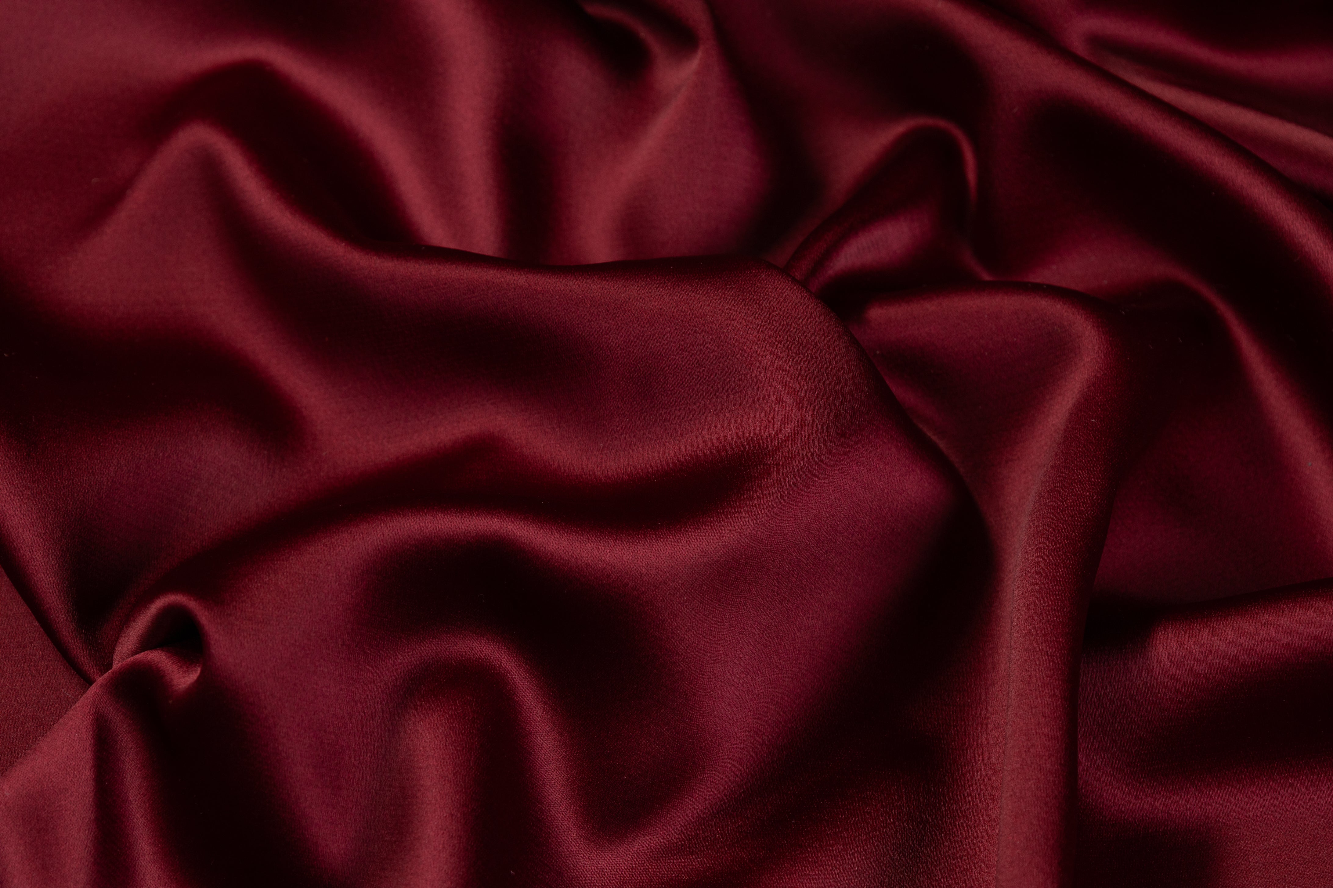 Luxe Italian Satin - Burgundy