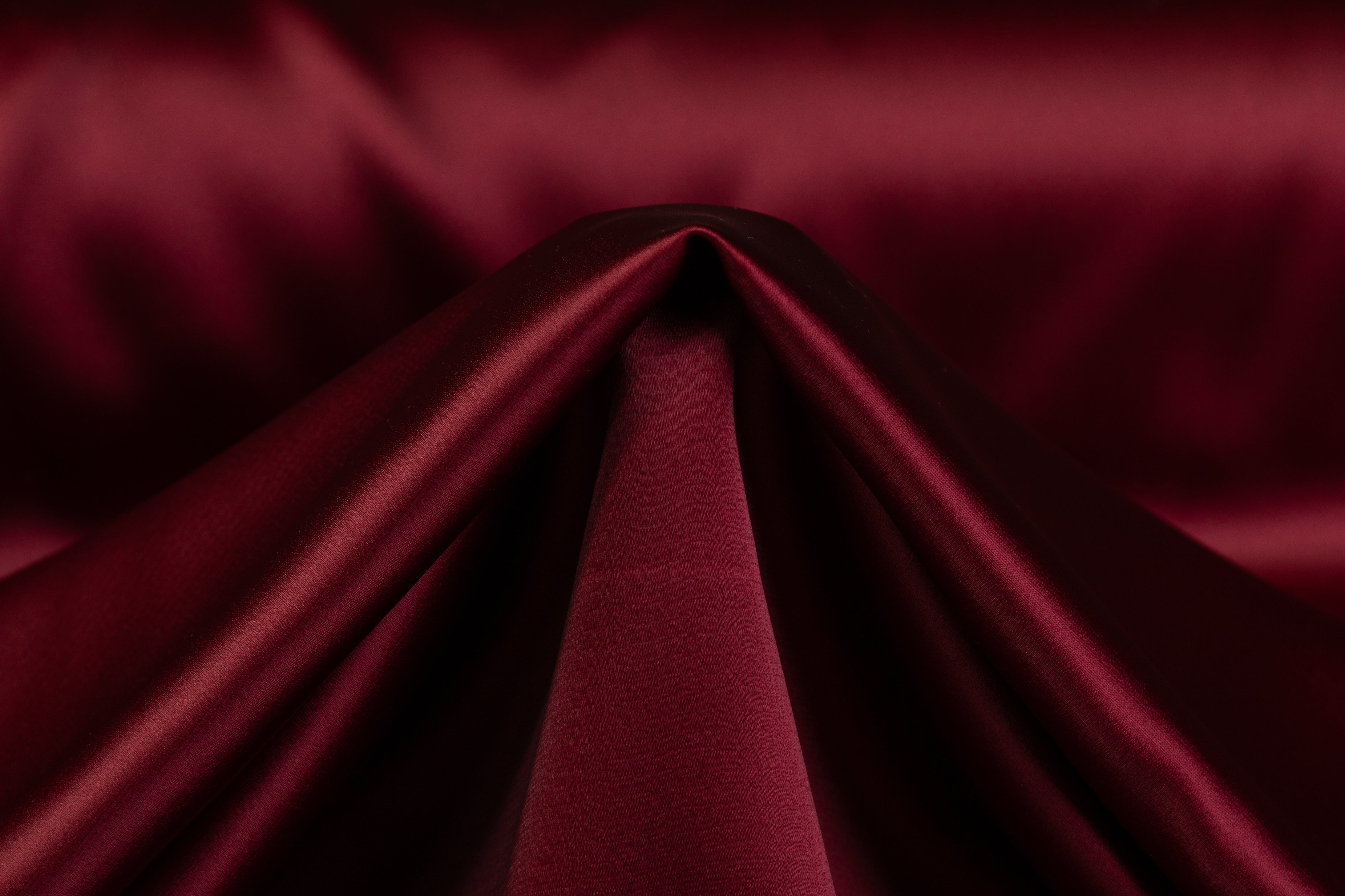 Luxe Italian Satin - Burgundy