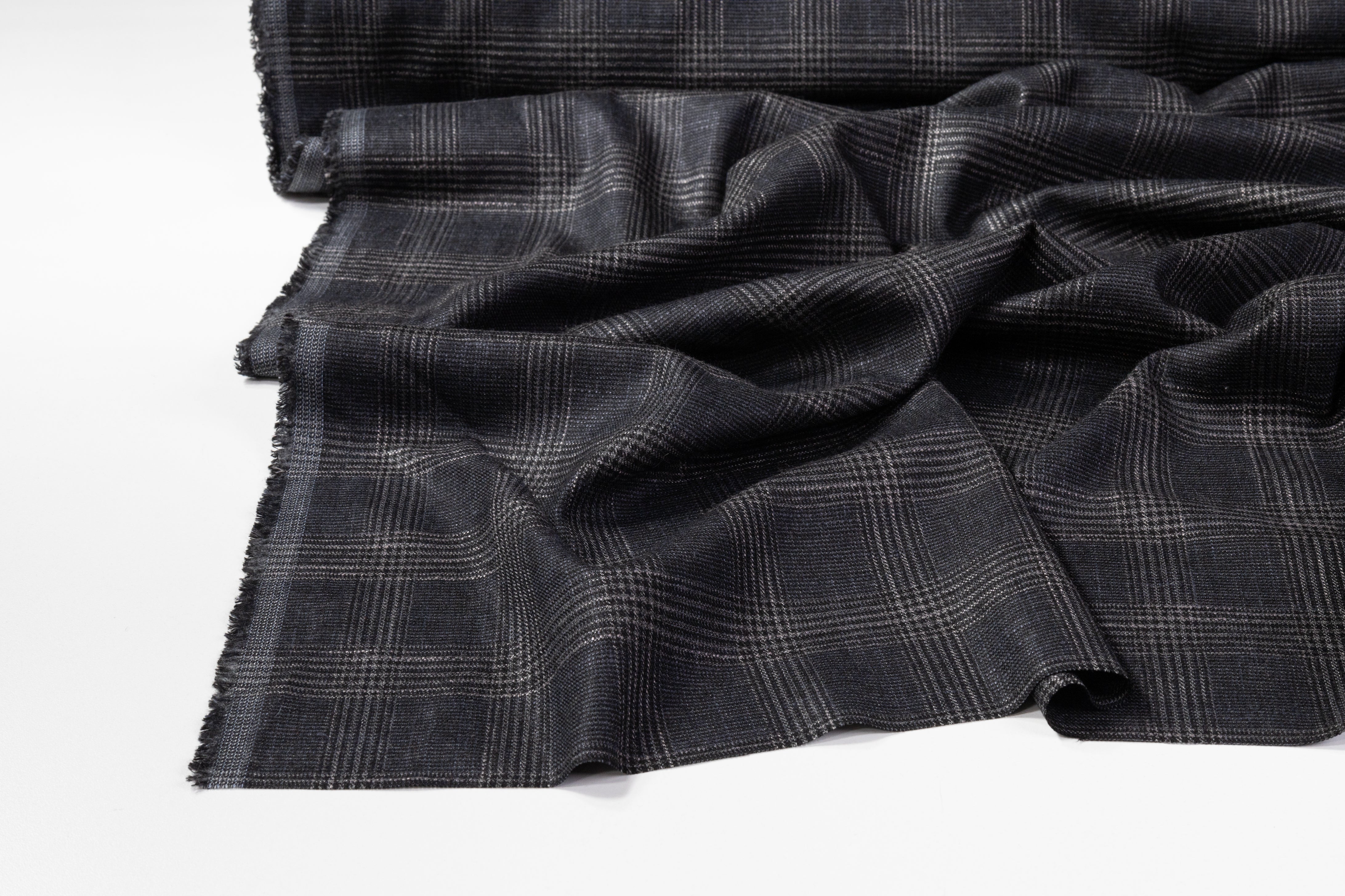 Armani - Italian Cashmere Wool Suiting - Charcoal Gray