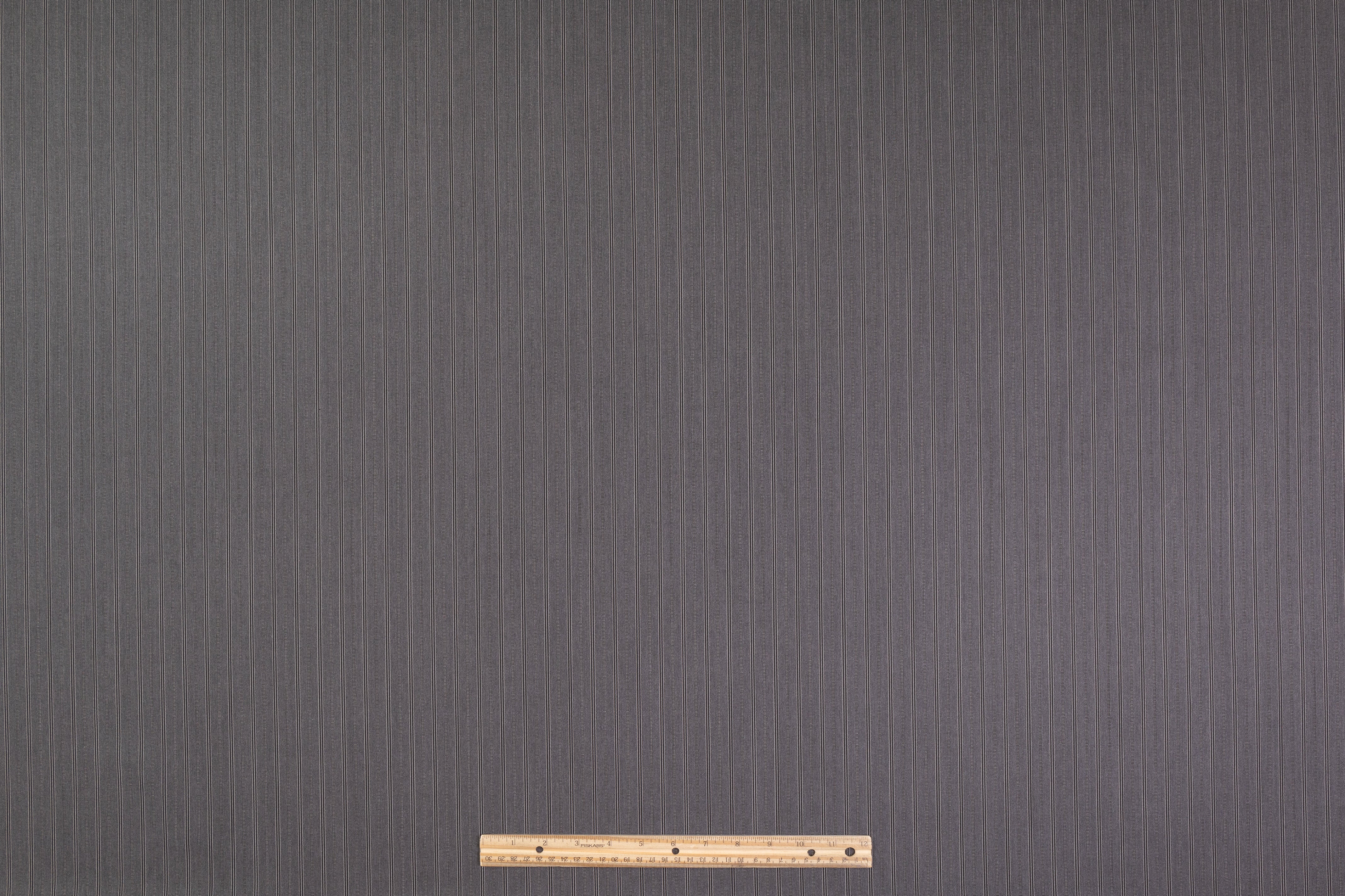 Cerruti - IPARTY Striped Italian Wool Suiting - Charcoal Gray