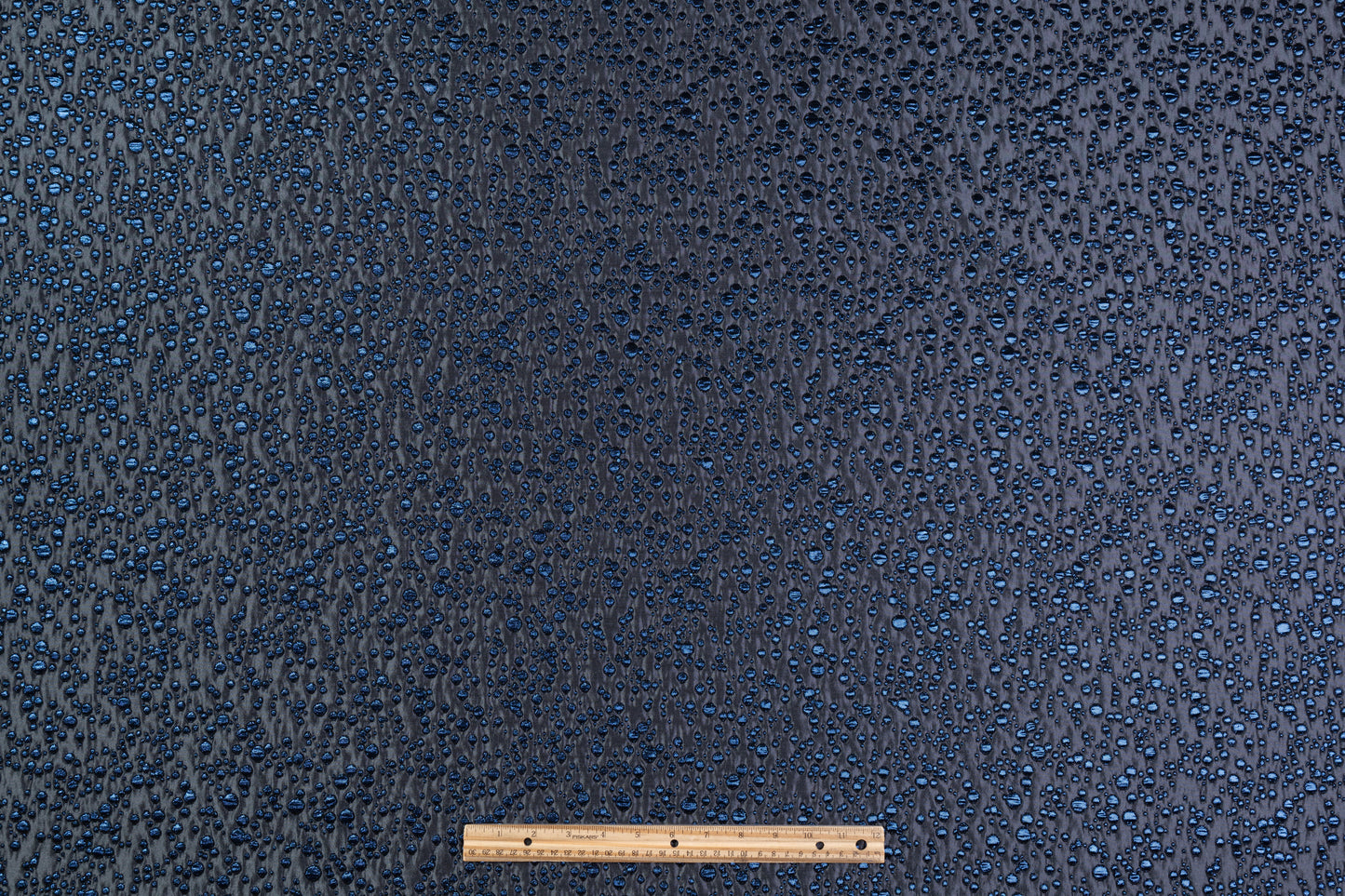 Crushed Metallic Italian Dot Brocade - Gray / Blue