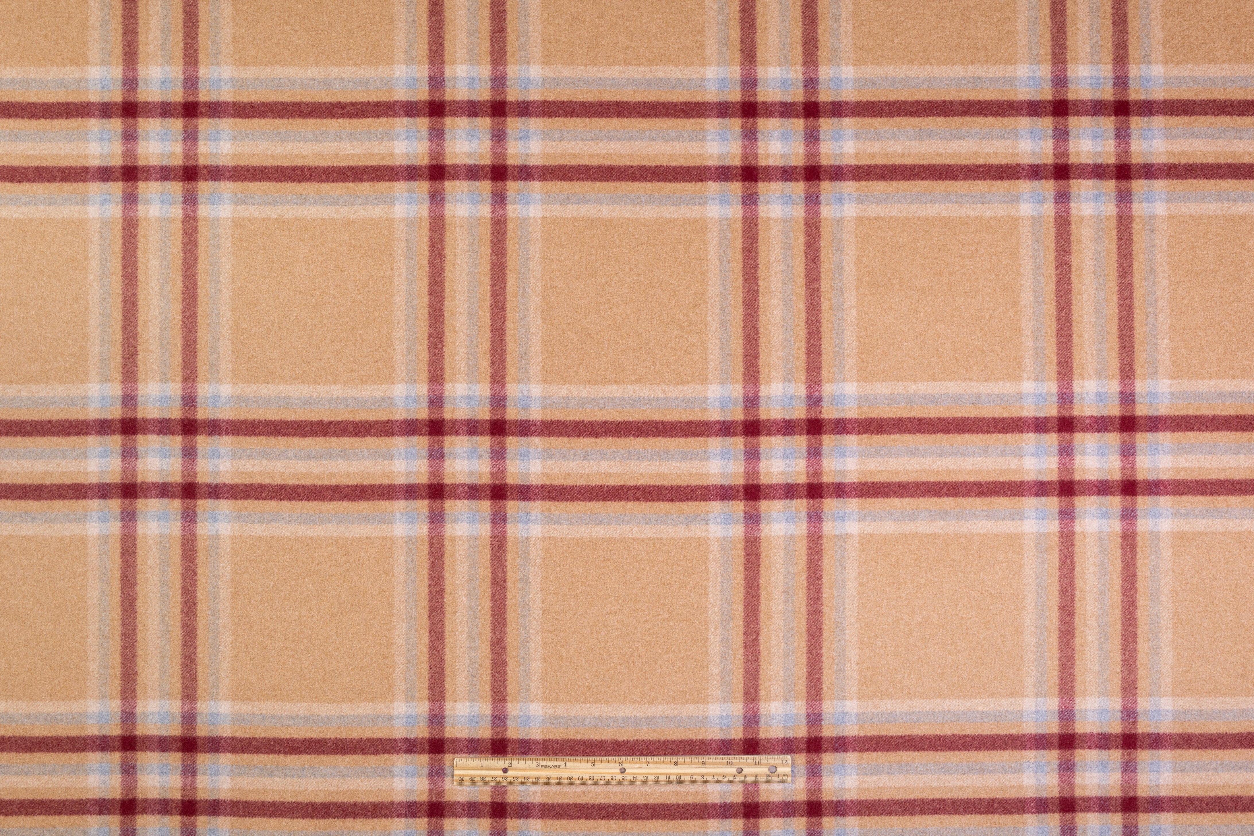 Loro Piana - Double Faced Italian Pure Cashmere Coating - Camel / Burgundy / Icy Blue