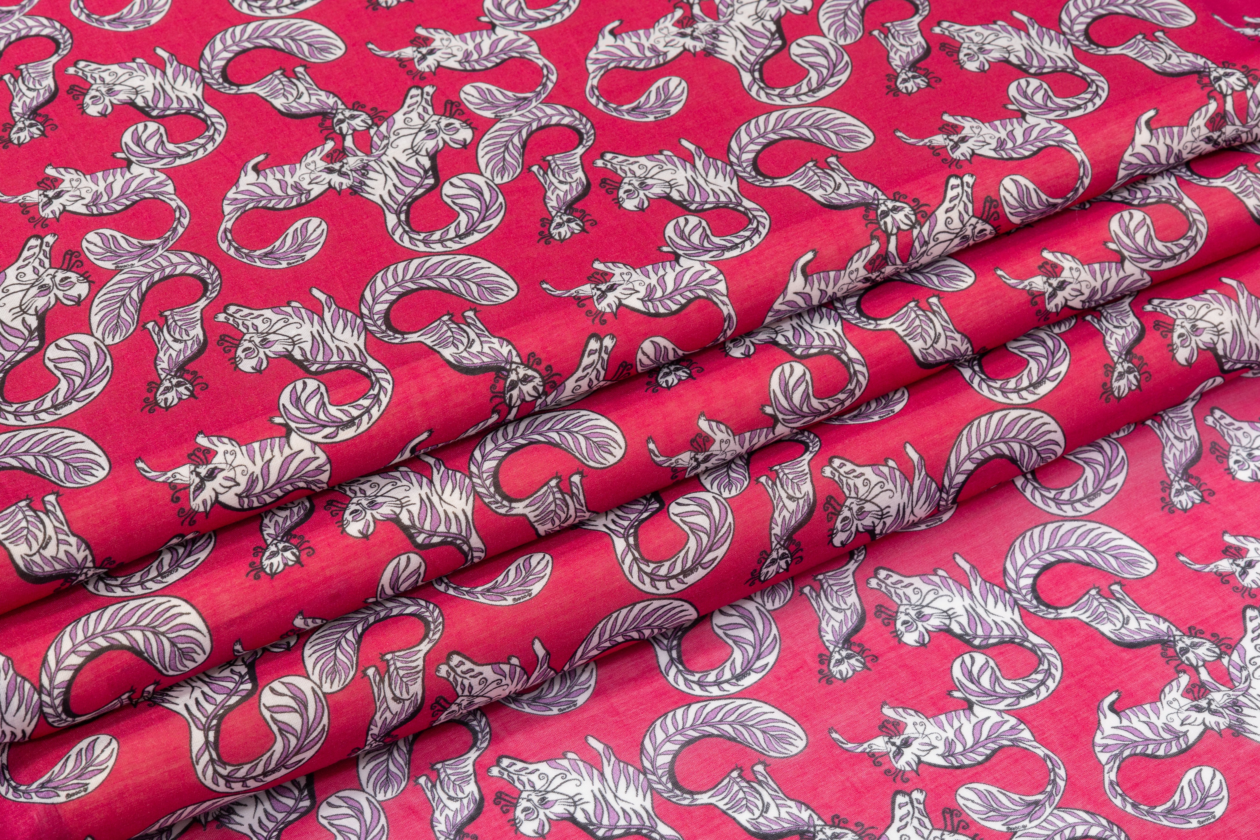 Valentino - Italian Silk Cotton Voile - Raspberry Pink