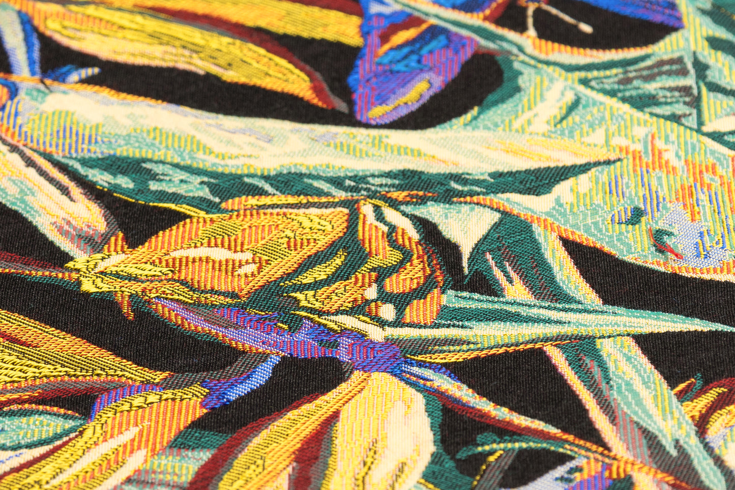Tropical Italian Brocade - Blue / Green / Yellow