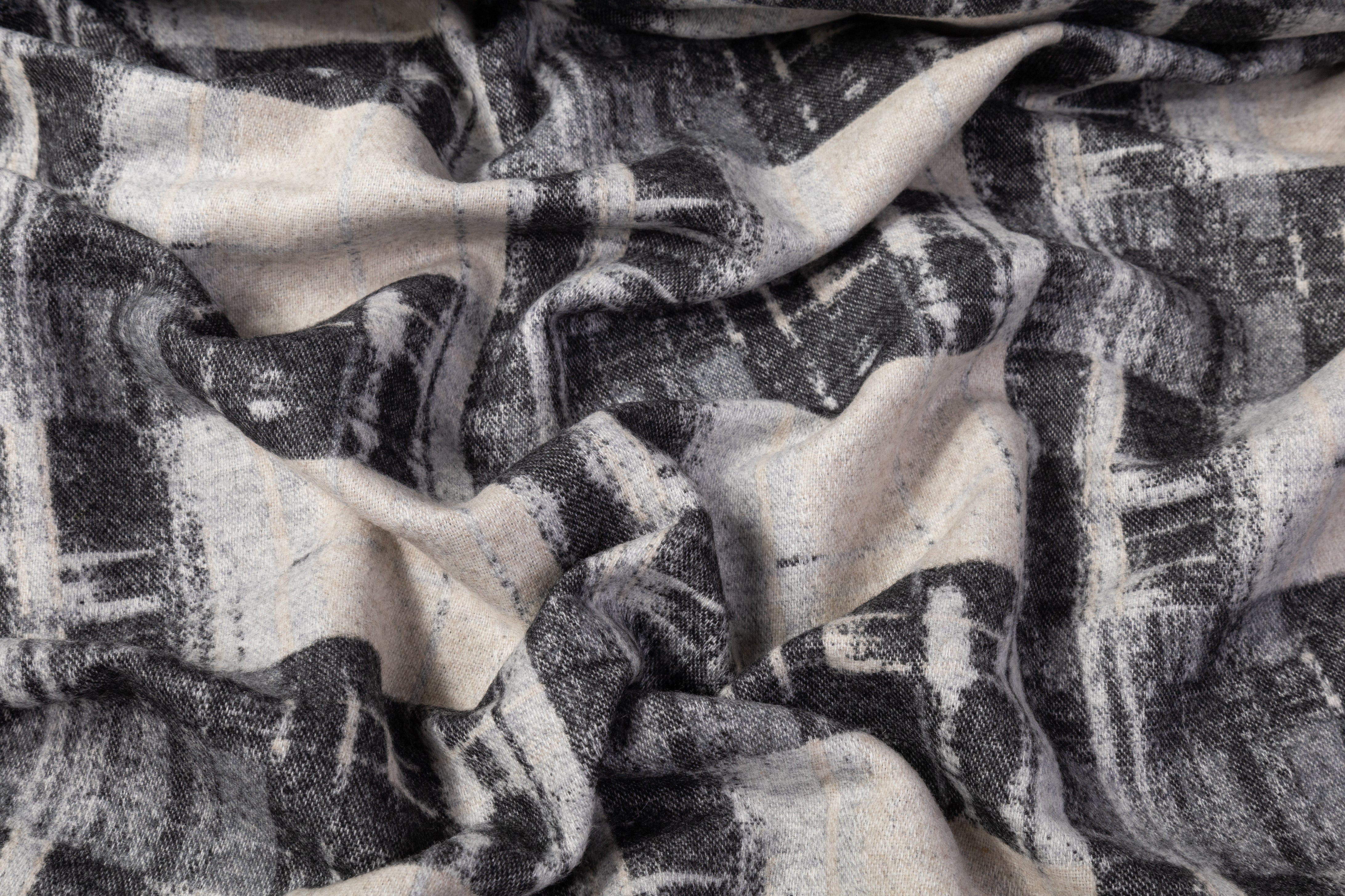 Armani - Italian Wool Jacquard Coating - Gray