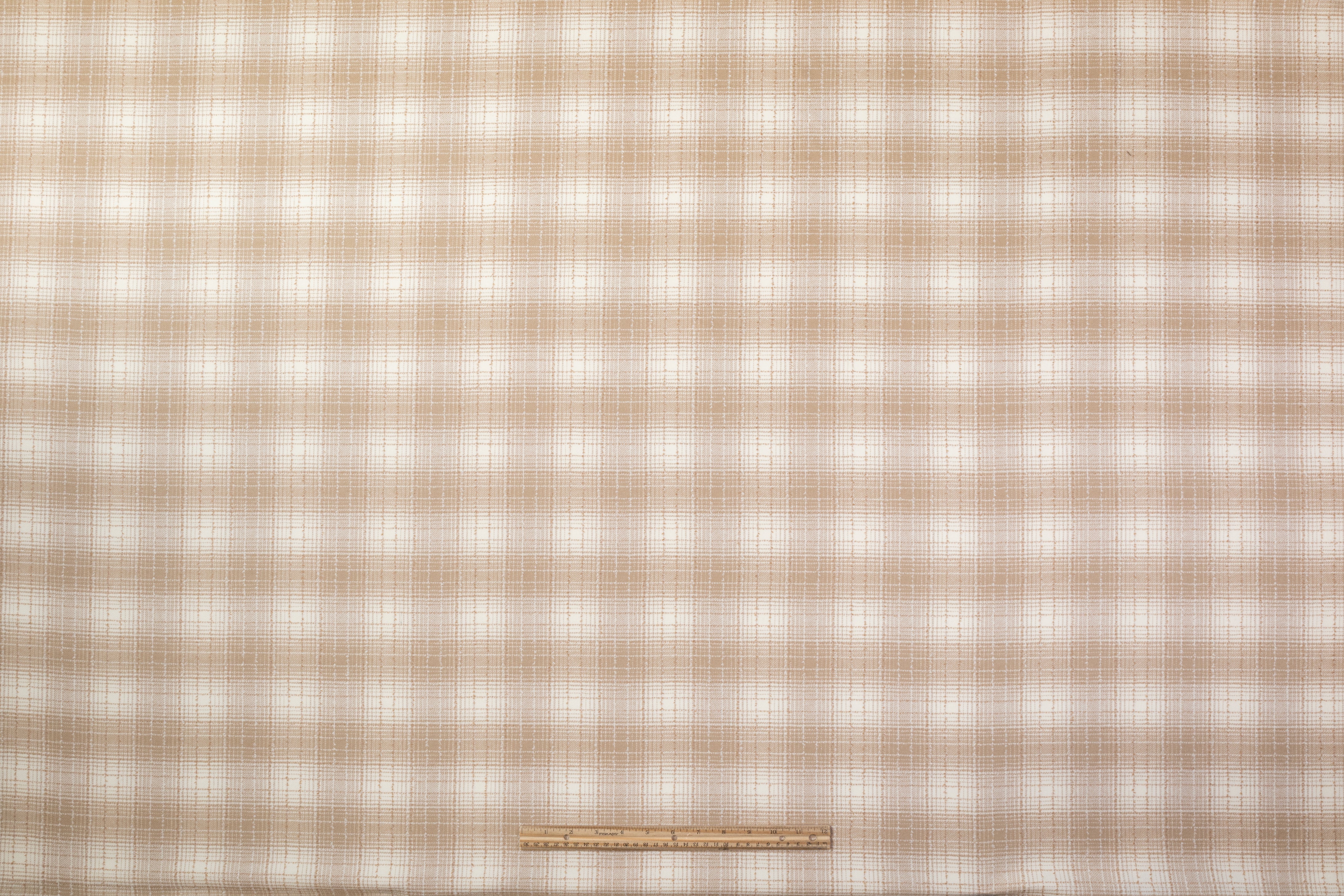 Agnona - Checked Italian Wool Angora Suiting - Beige