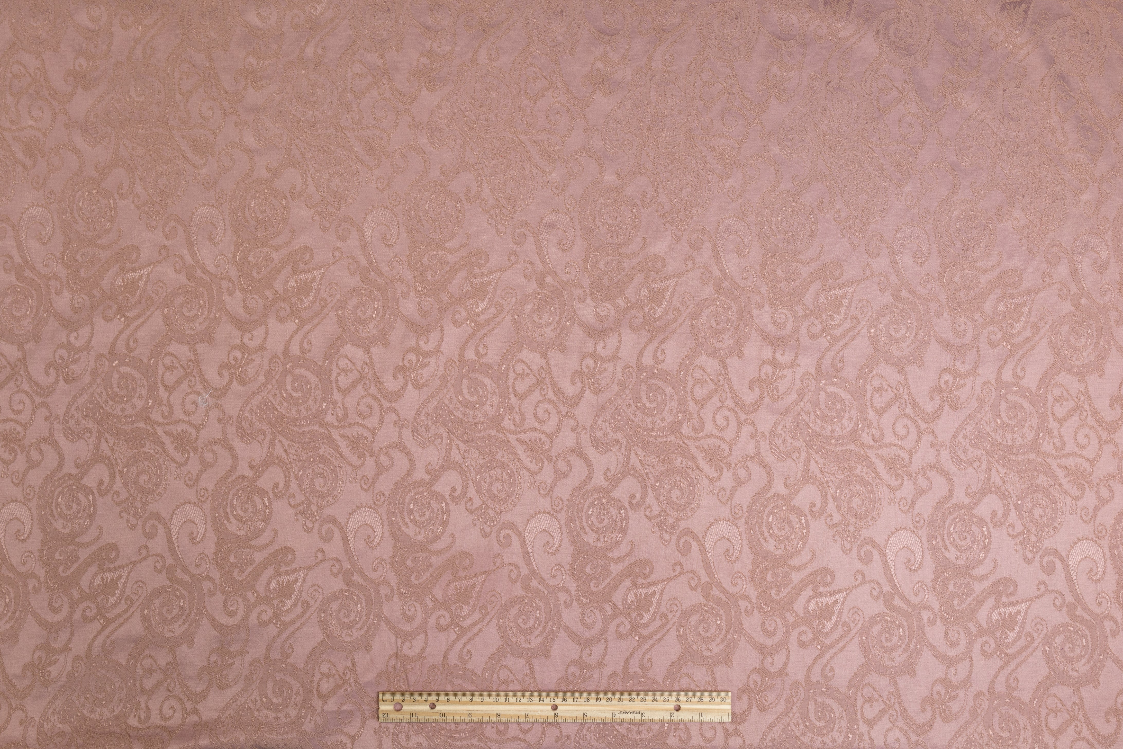 Rayon Brocade - Dusty Rose