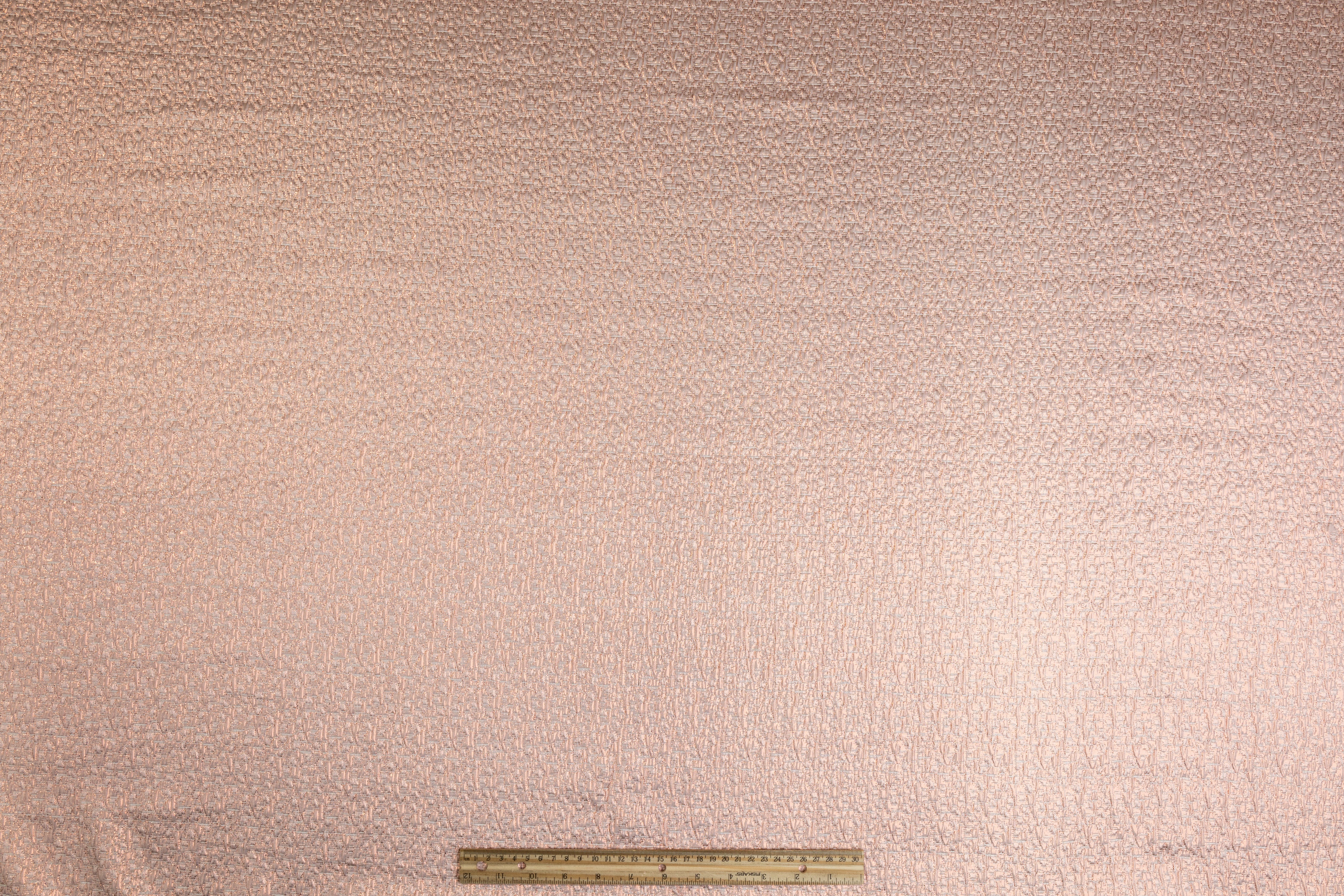Crushed Metallic Brocade - Rose Gold
