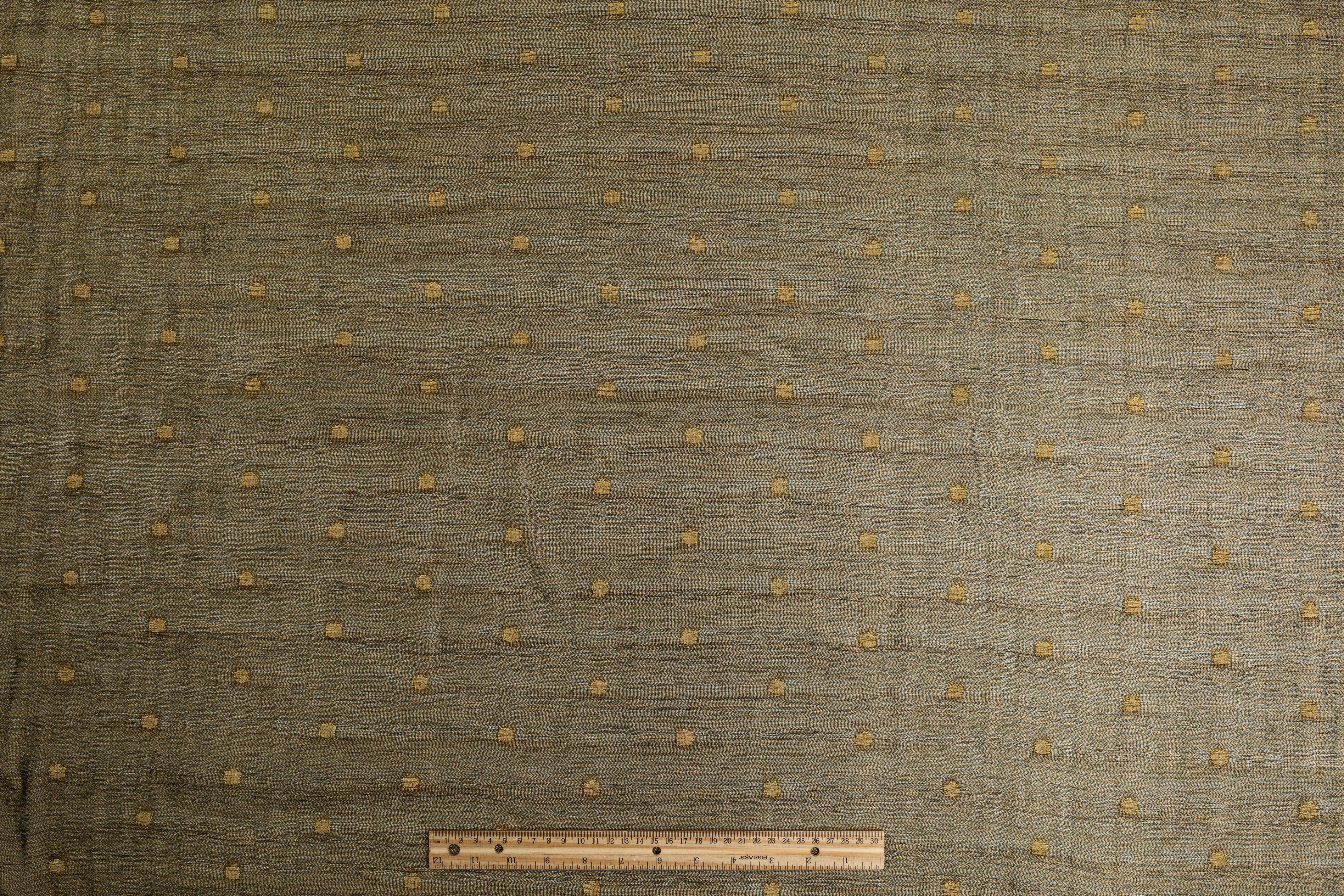 Crushed Organza - Olive Green