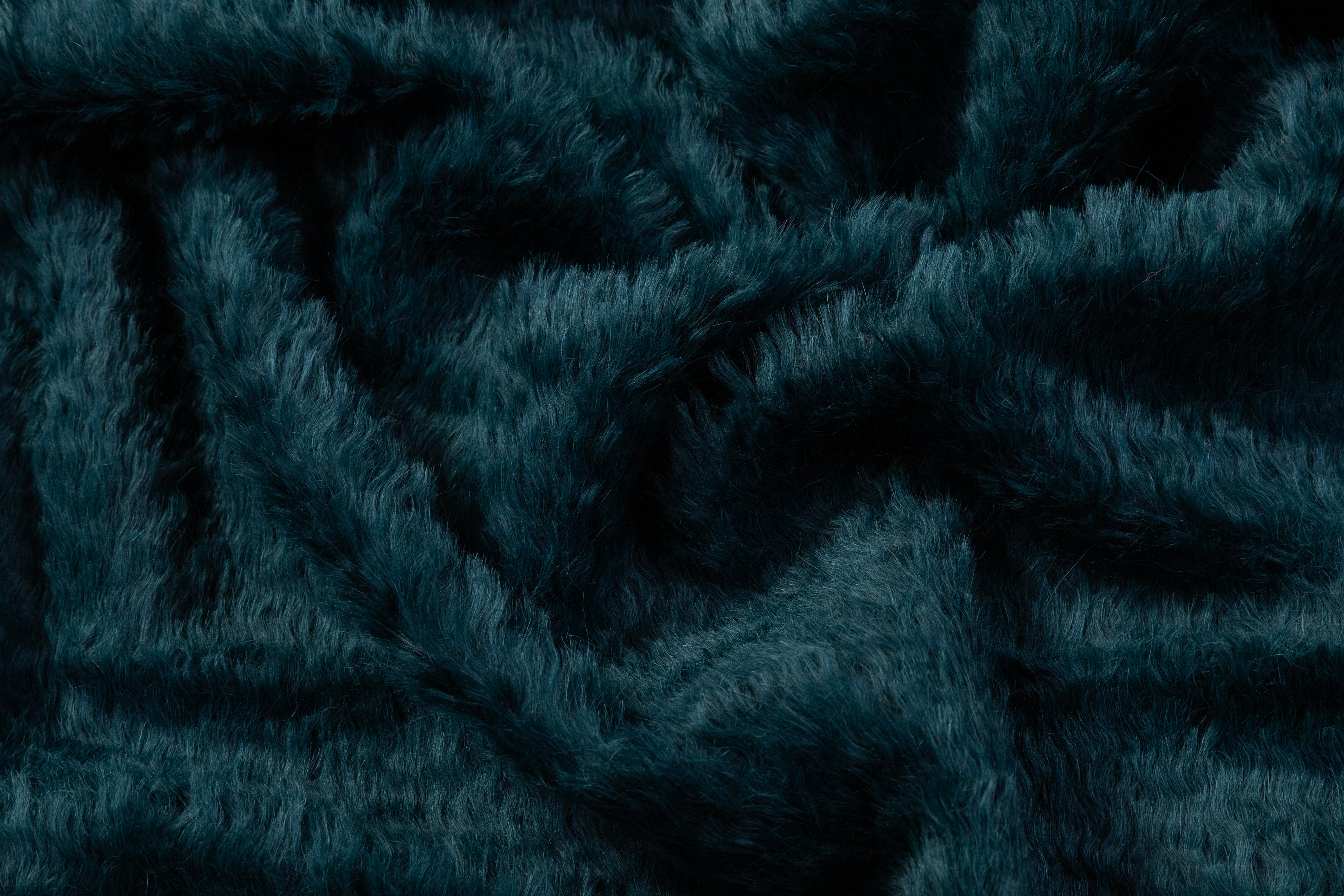 Italian Alpaca Wool Coating - Teal Blue