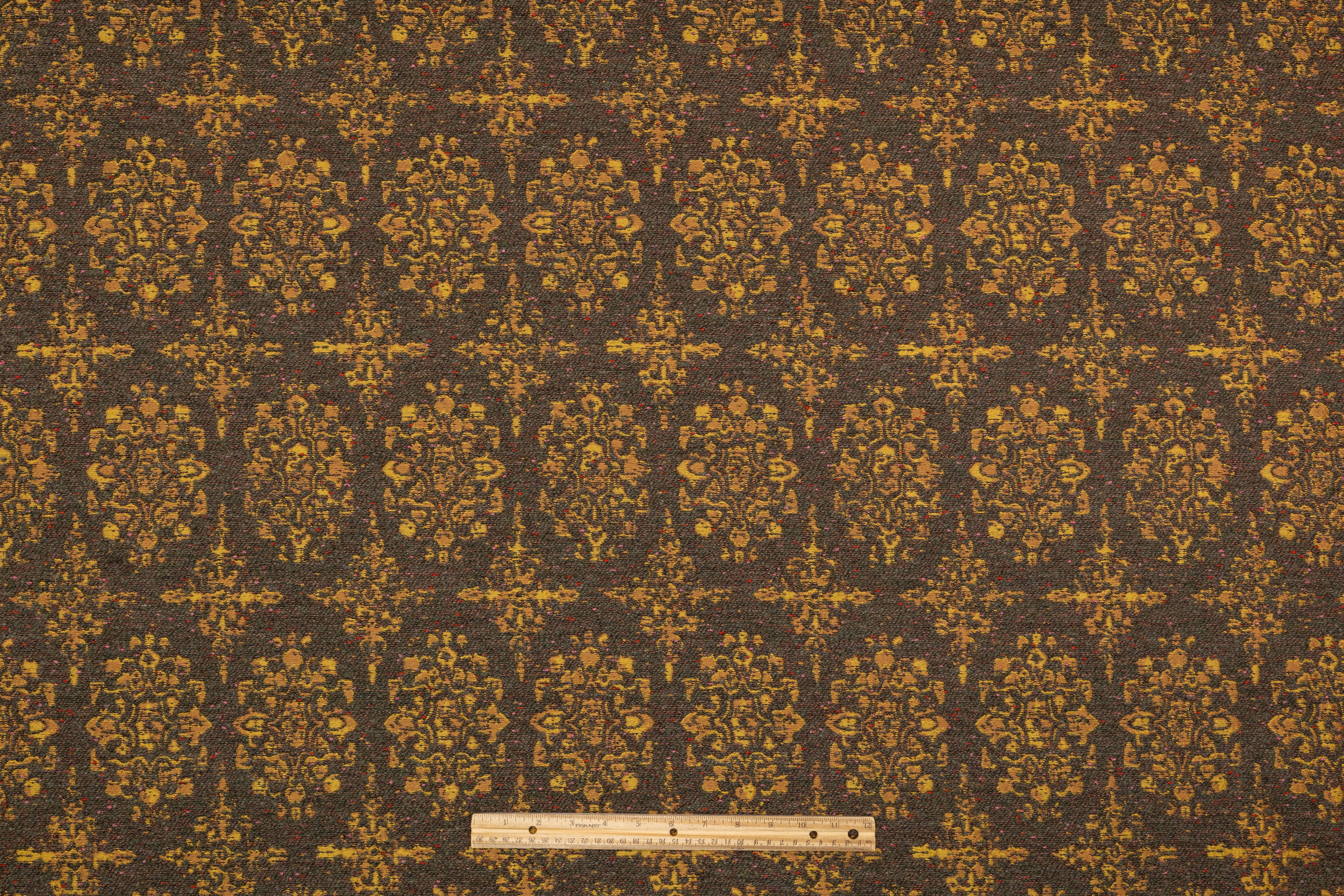 Loro Piana - Damask Italian Chenille Brocade - Gray / Beige
