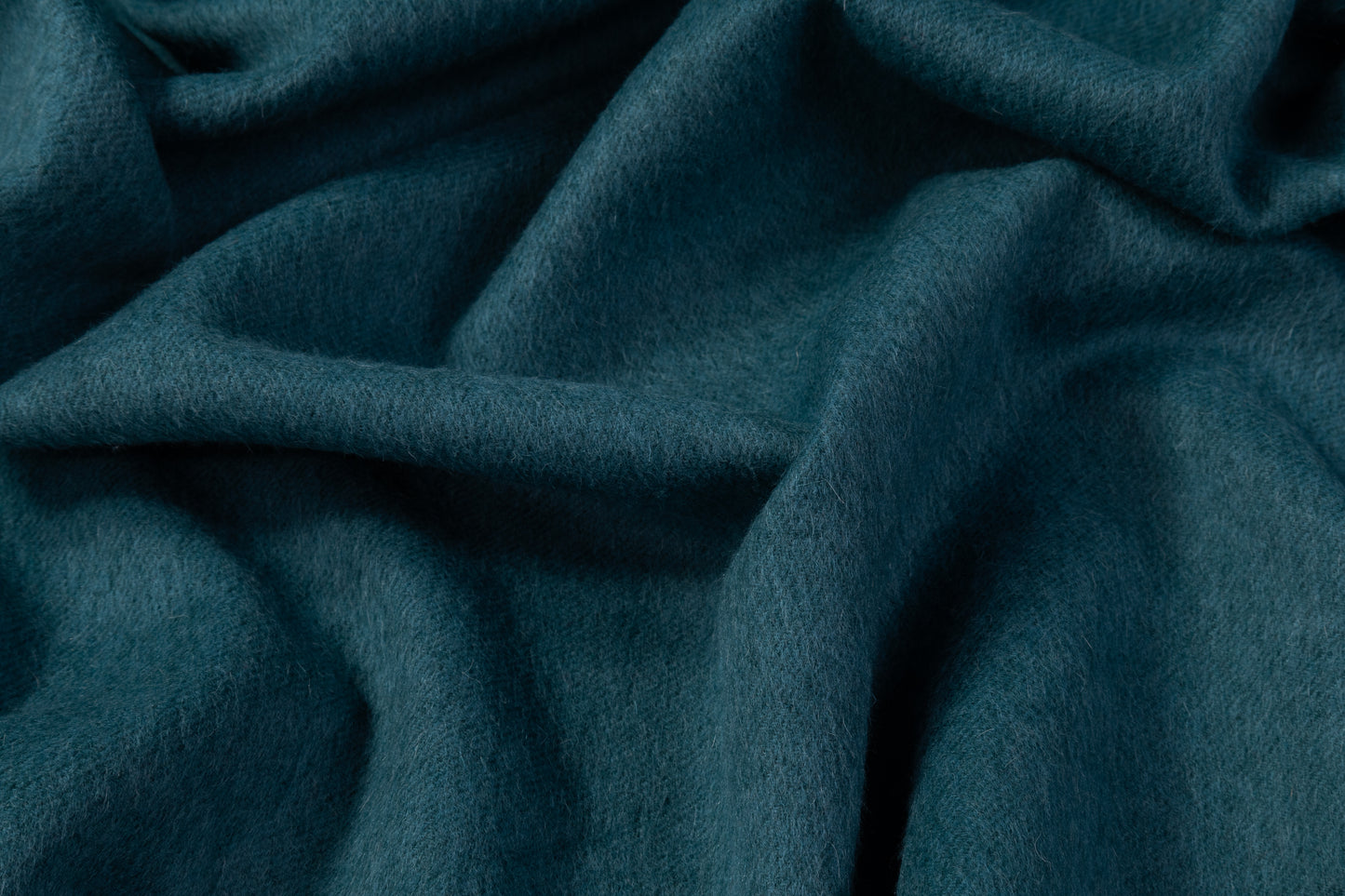 Double Faced Italian Alpaca Wool Coating - Blue