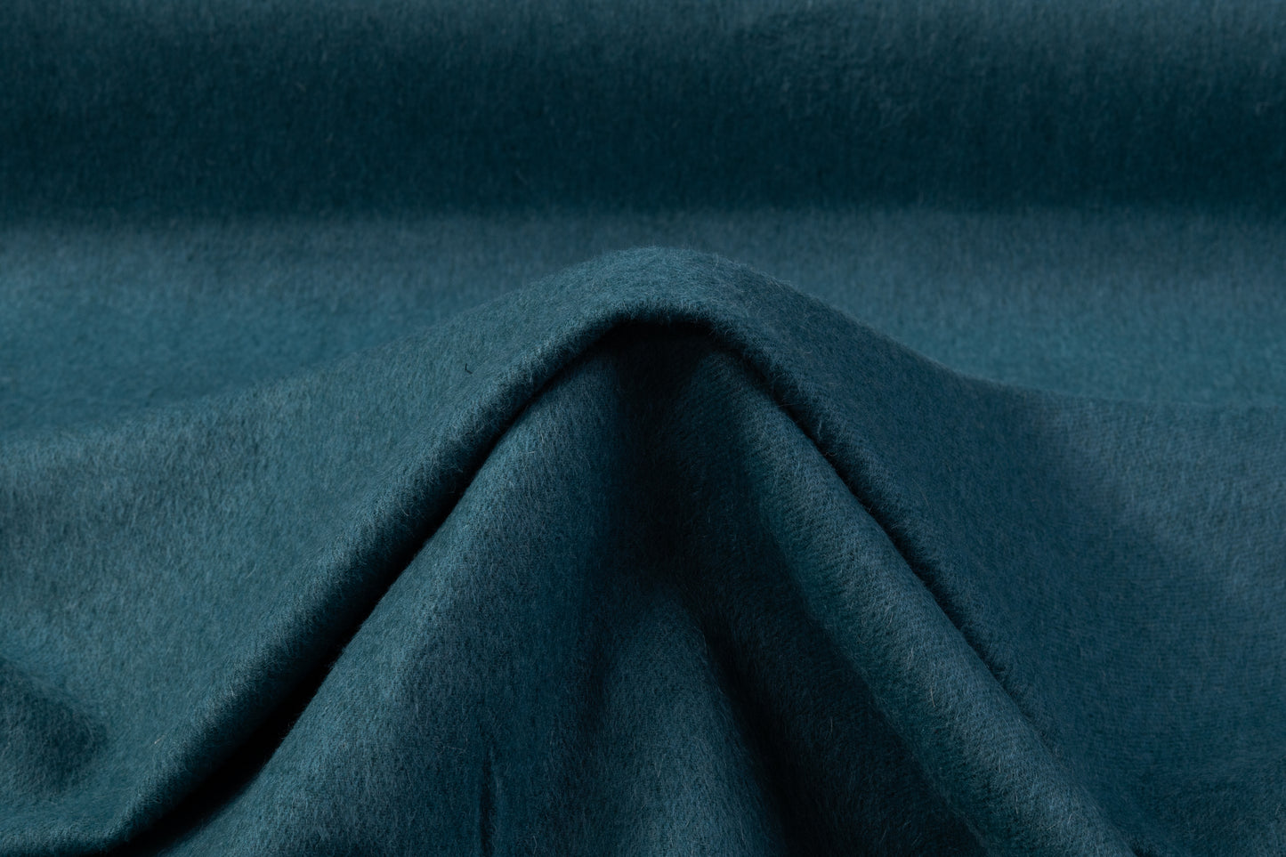 Double Faced Italian Alpaca Wool Coating - Blue