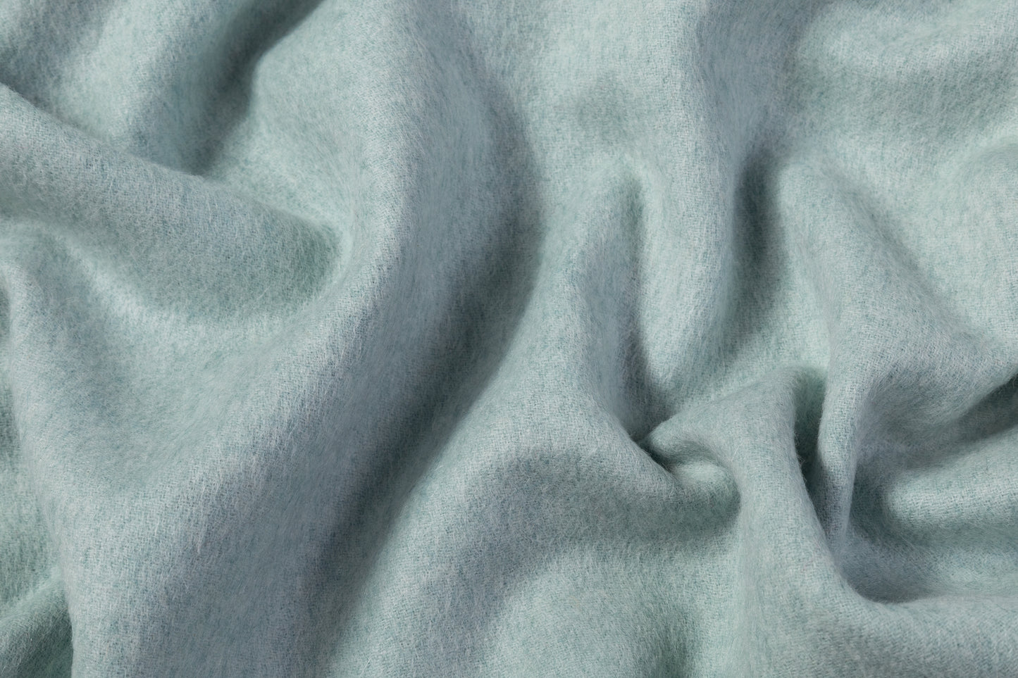 Double Faced Italian Alpaca Wool Coating - Blue