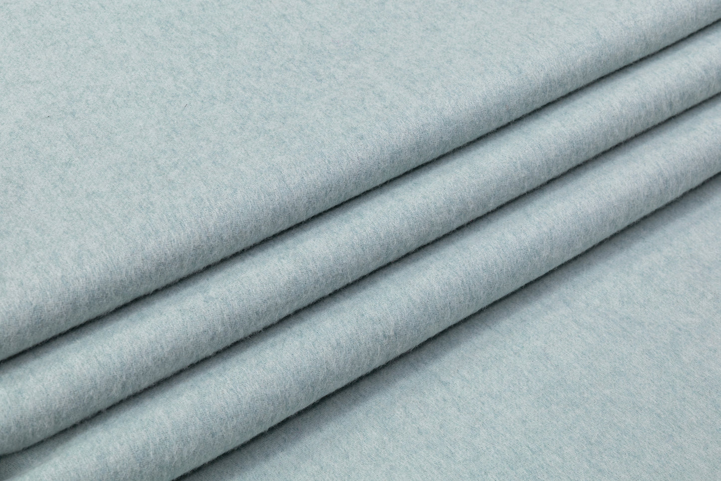 Double Faced Italian Alpaca Wool Coating - Blue