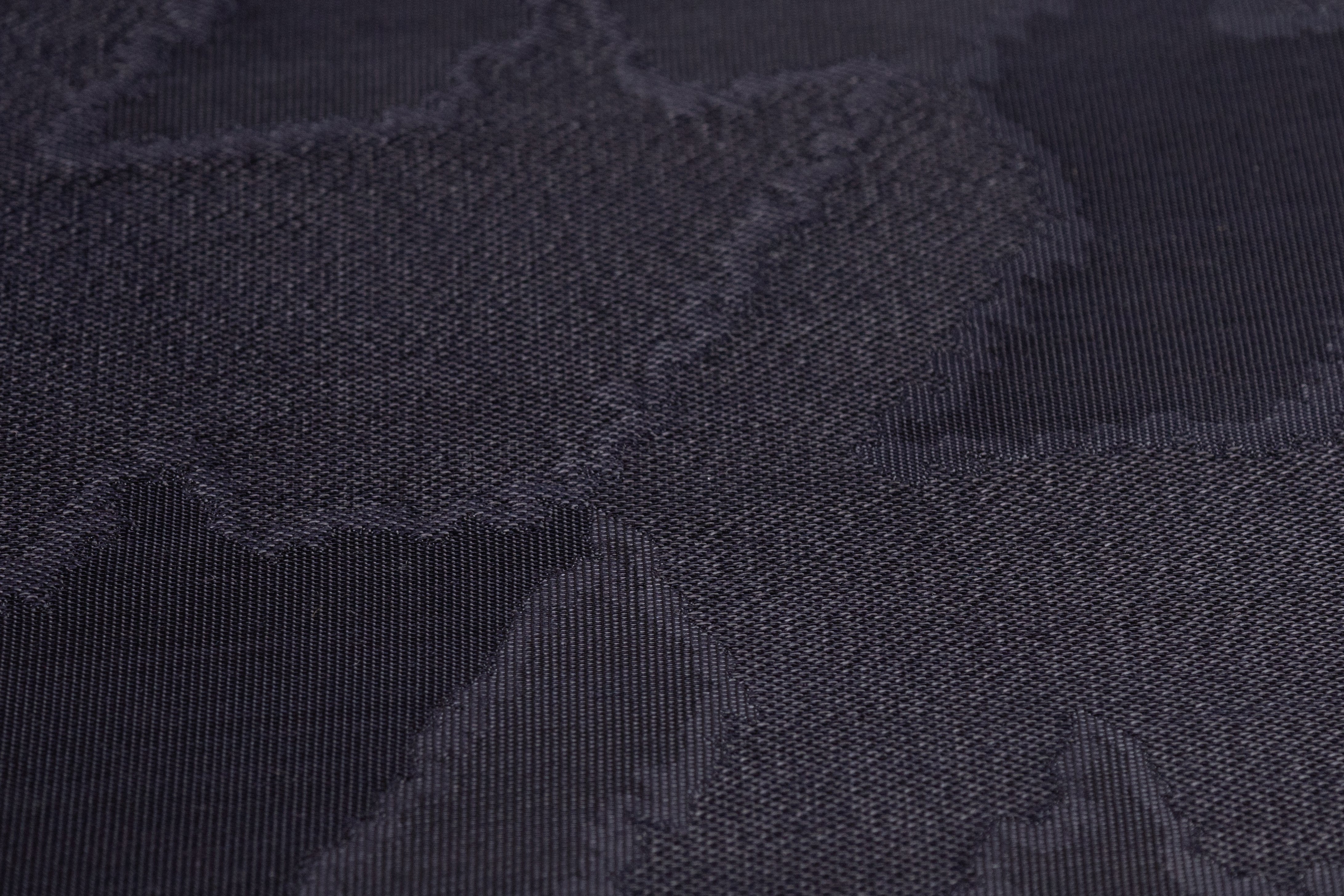 Houndstooth Italian Wool Blend Brocade - Black