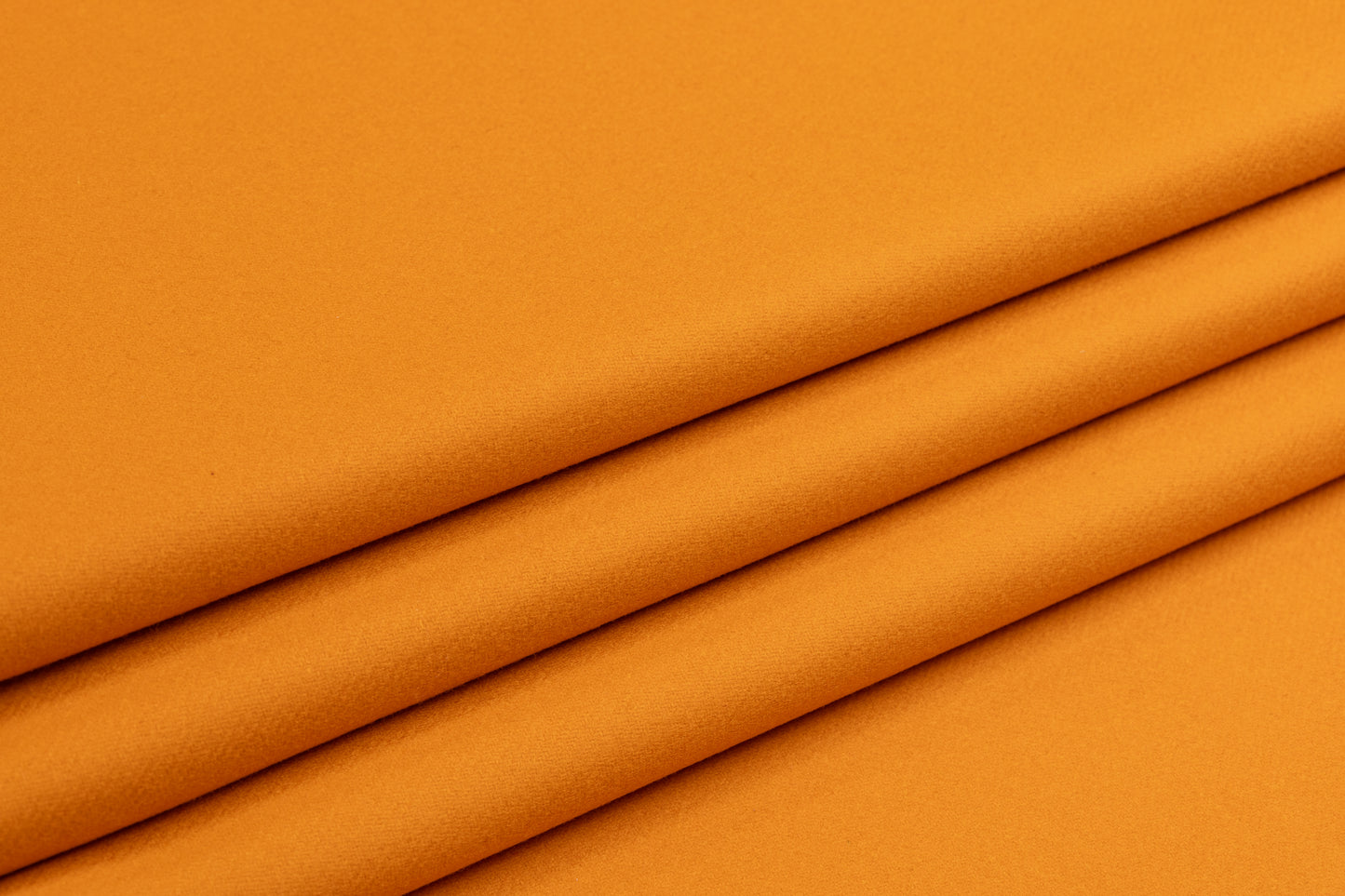 Loro Piana - Italian Wool Melton Coating - Sunset Orange