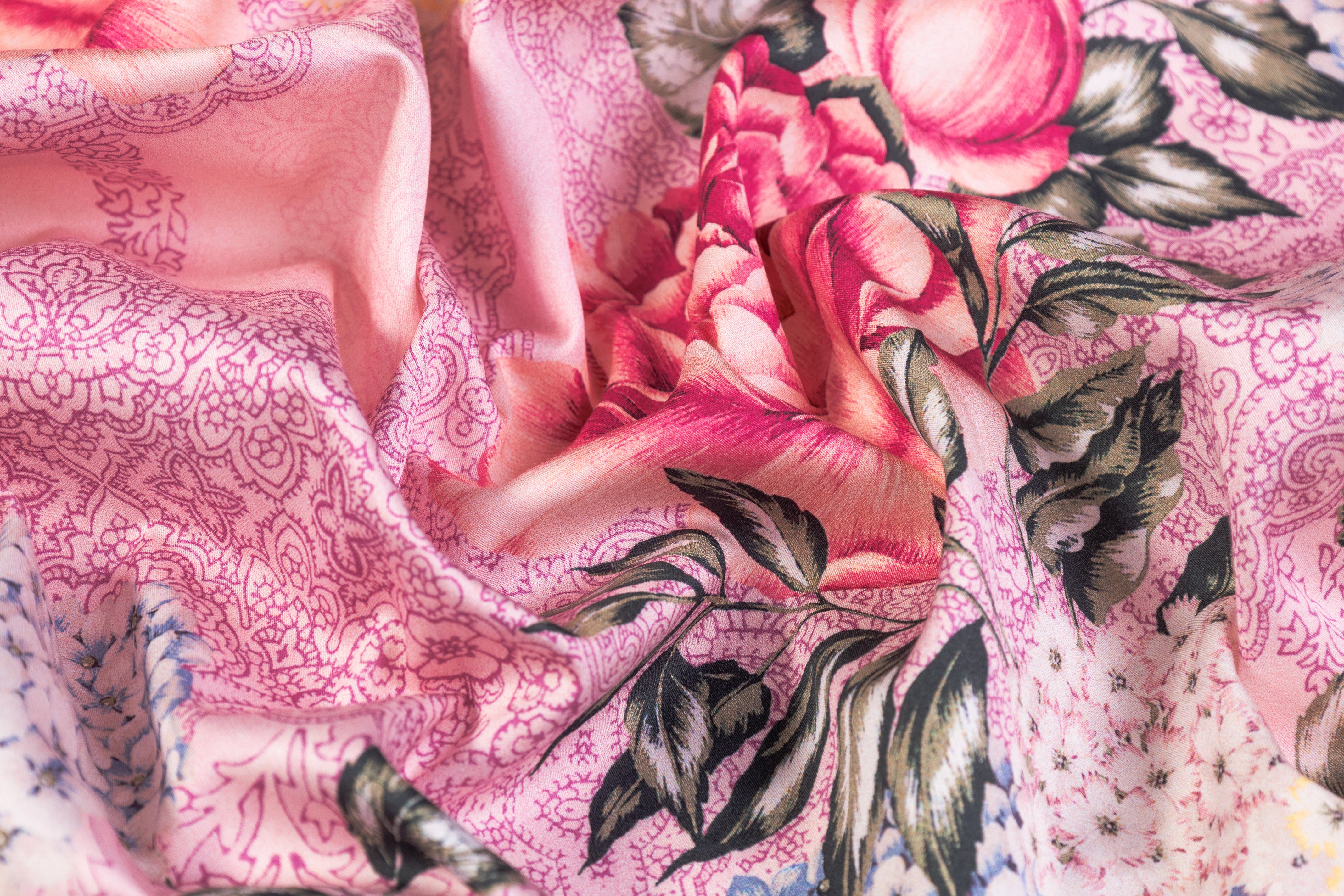 Ratti - Floral Italian Cotton Sateen - Pink