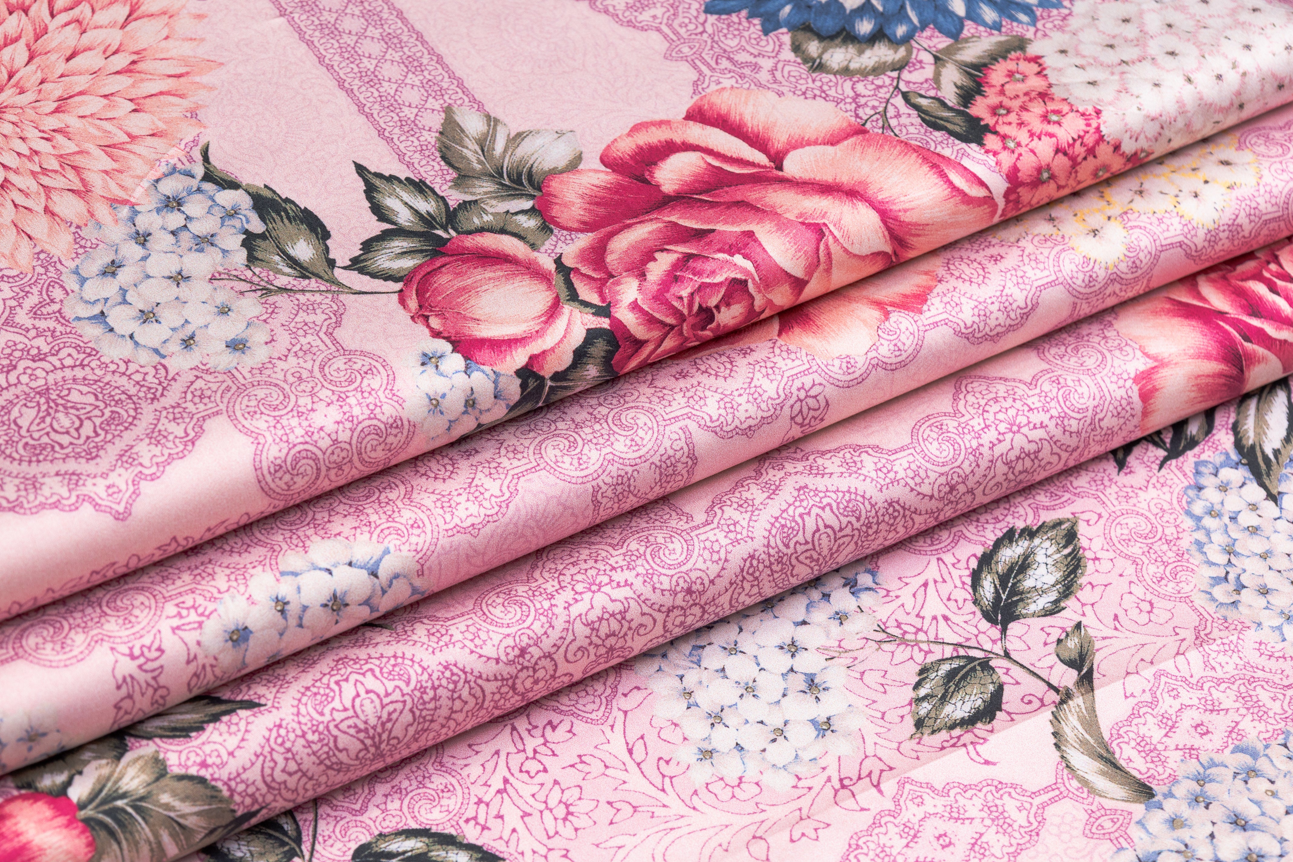 Ratti - Floral Italian Cotton Sateen - Pink