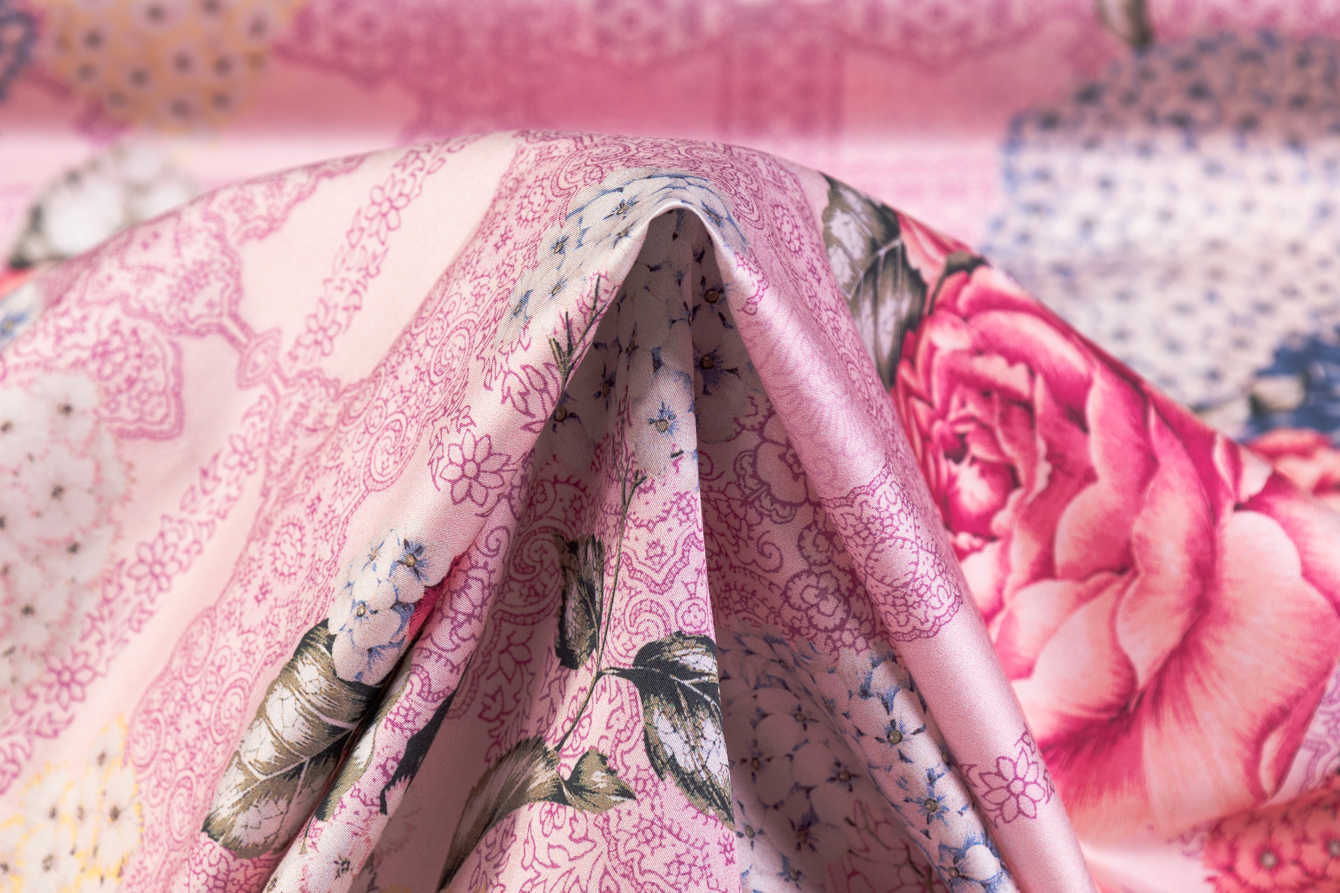 Ratti - Floral Italian Cotton Sateen - Pink