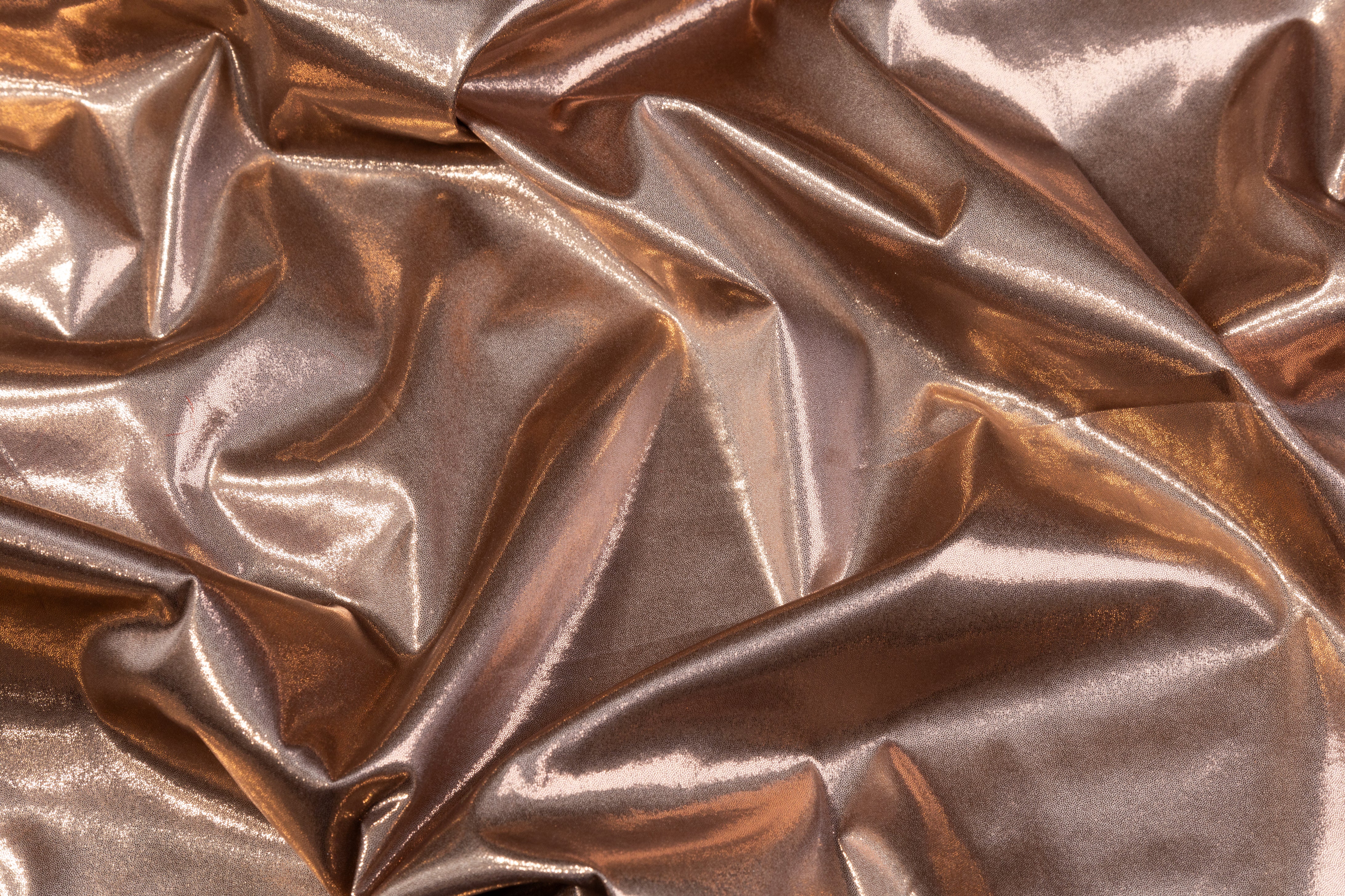 Laminated Italian Silk Charmeuse - Rose Gold