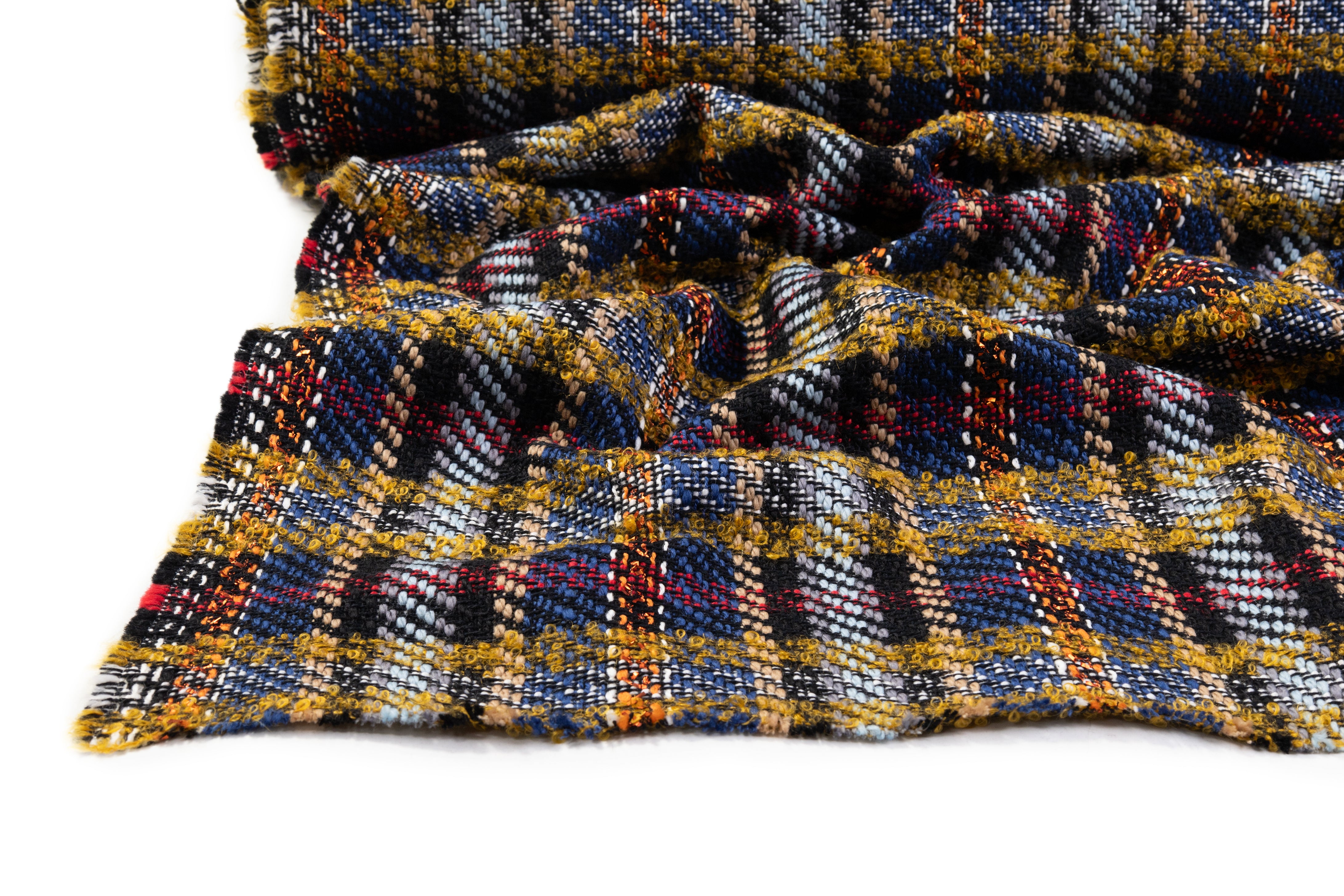 Emanuel Ungaro - Italian Wool Mohair Blend Tweed Boucle - Multicolor
