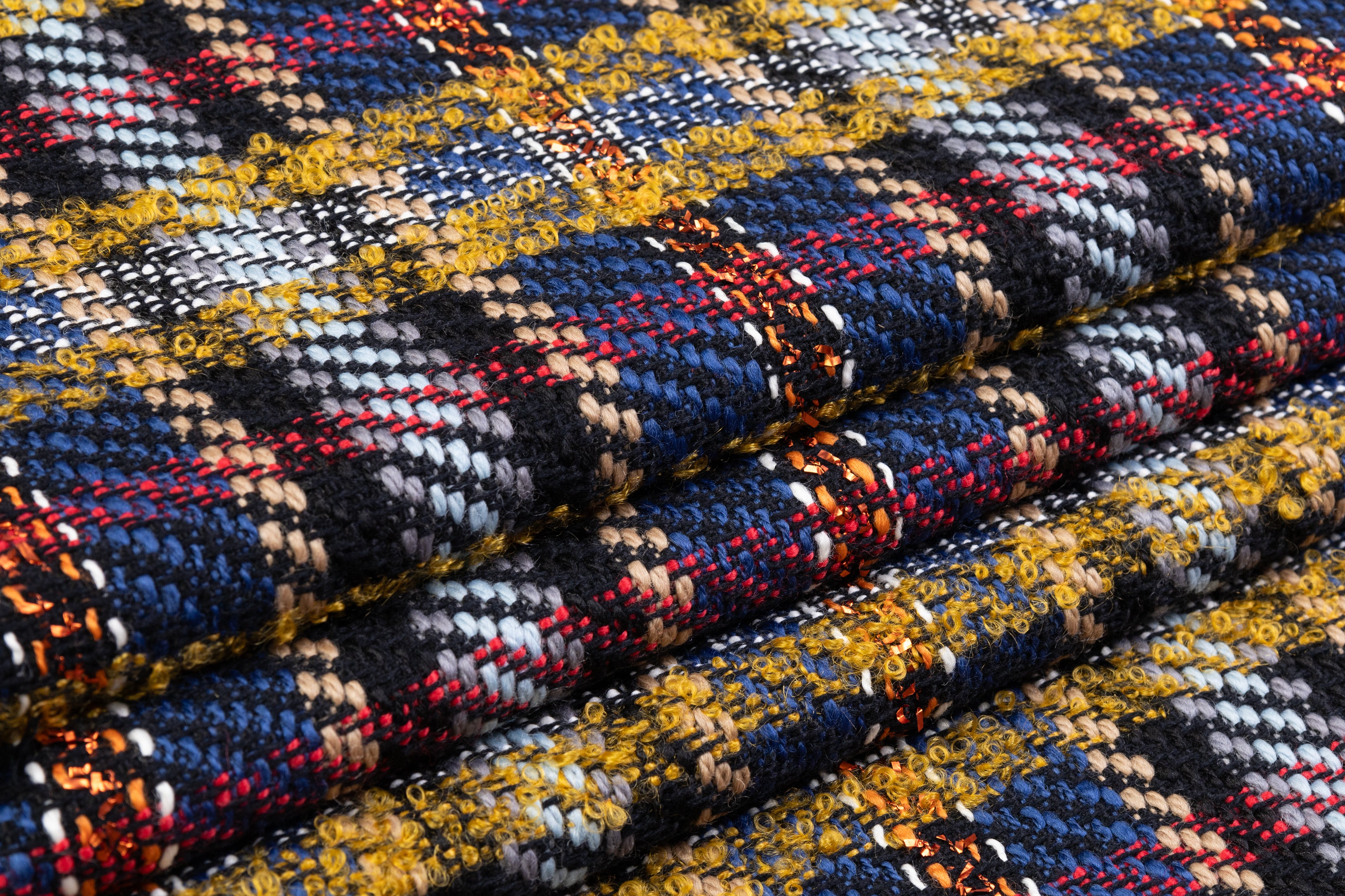 Emanuel Ungaro - Italian Wool Mohair Blend Tweed Boucle - Multicolor