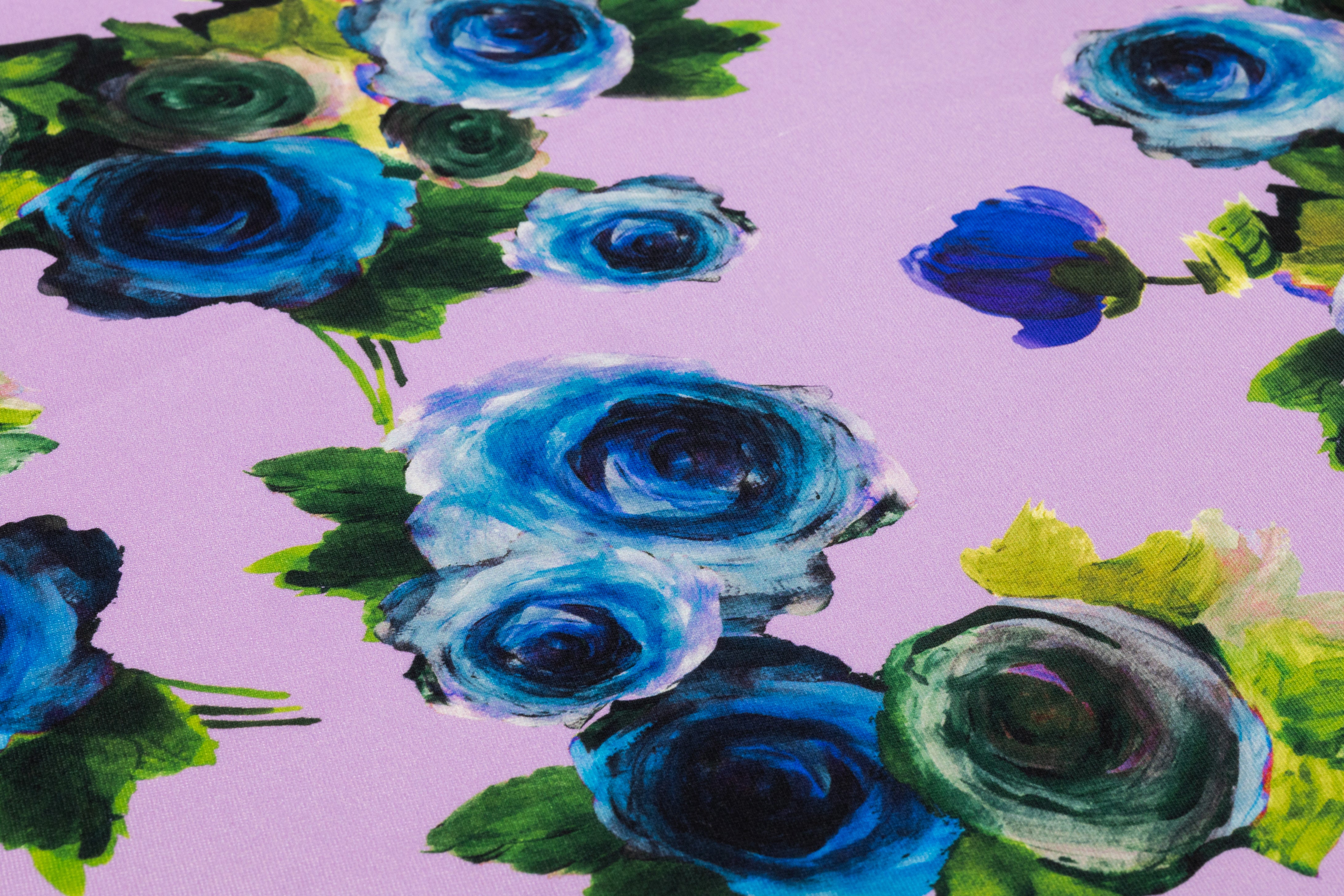 Emanuel Ungaro - Floral Printed Silk and Wool Mikado - Lavender