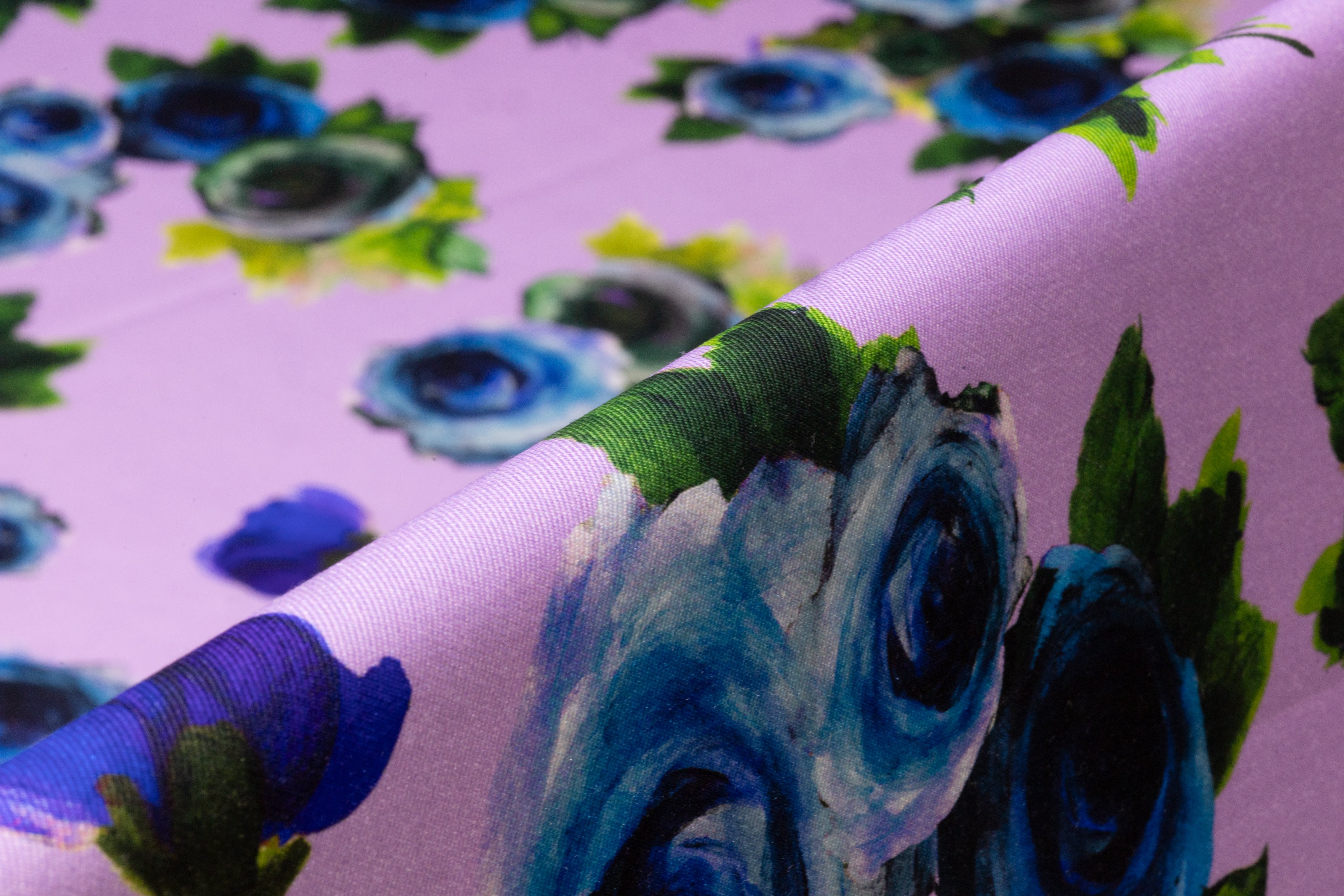 Emanuel Ungaro - Floral Printed Silk and Wool Mikado - Lavender