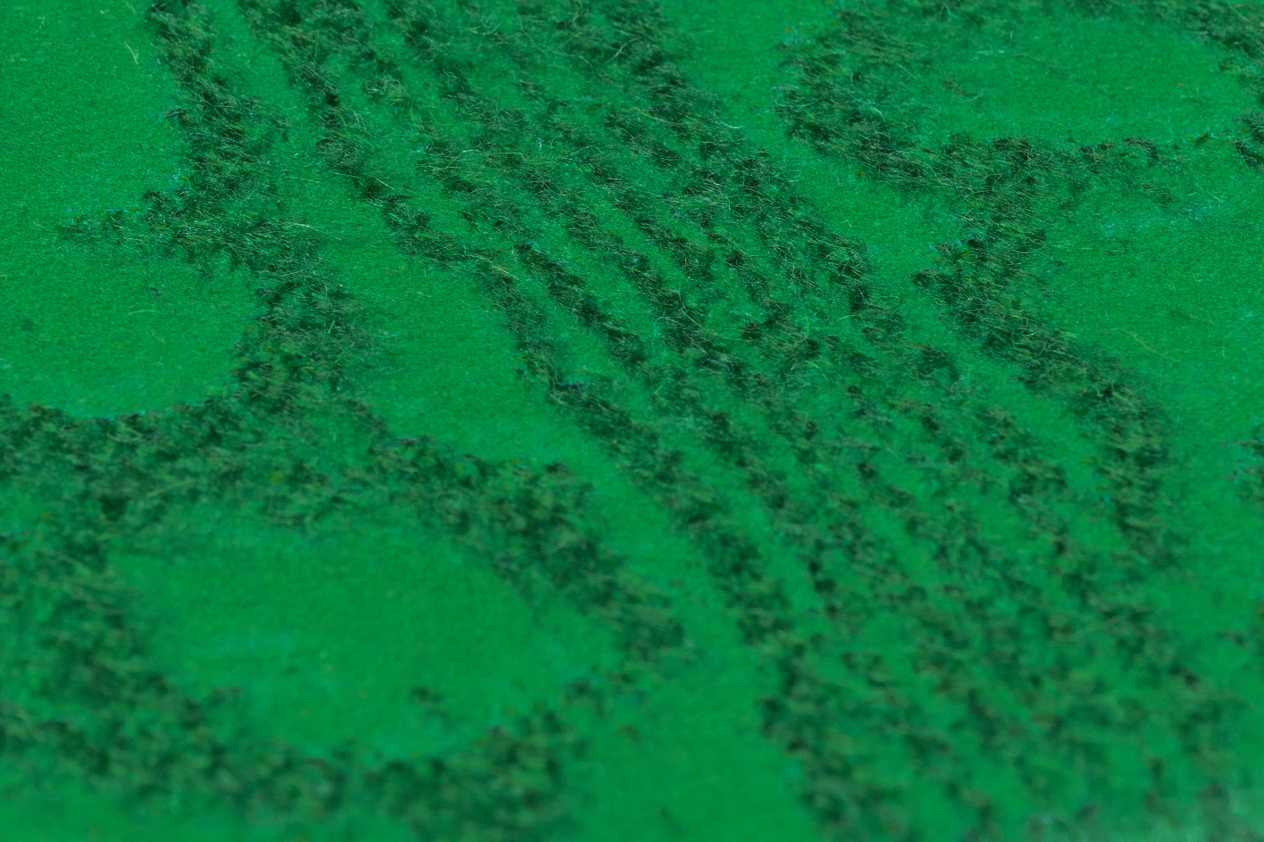 Moiré Design Wool Mohair Coating - Green