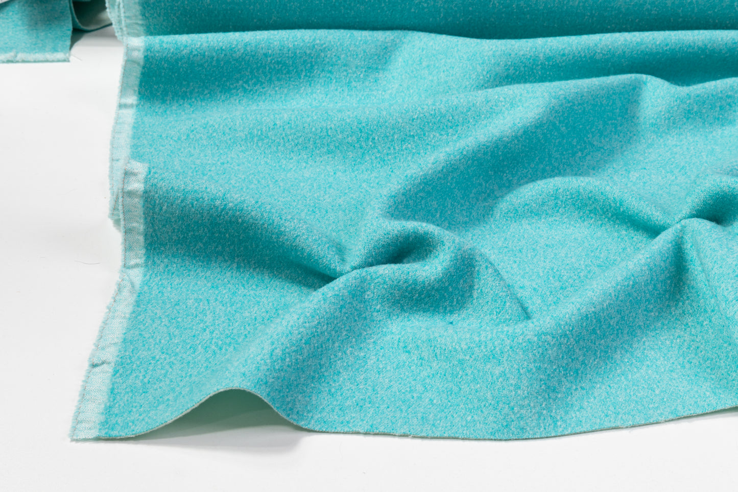 Double Faced Italian Wool Coating - Blue