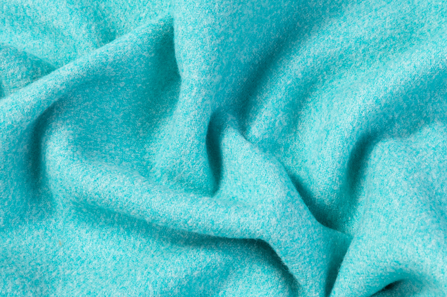 Double Faced Italian Wool Coating - Blue