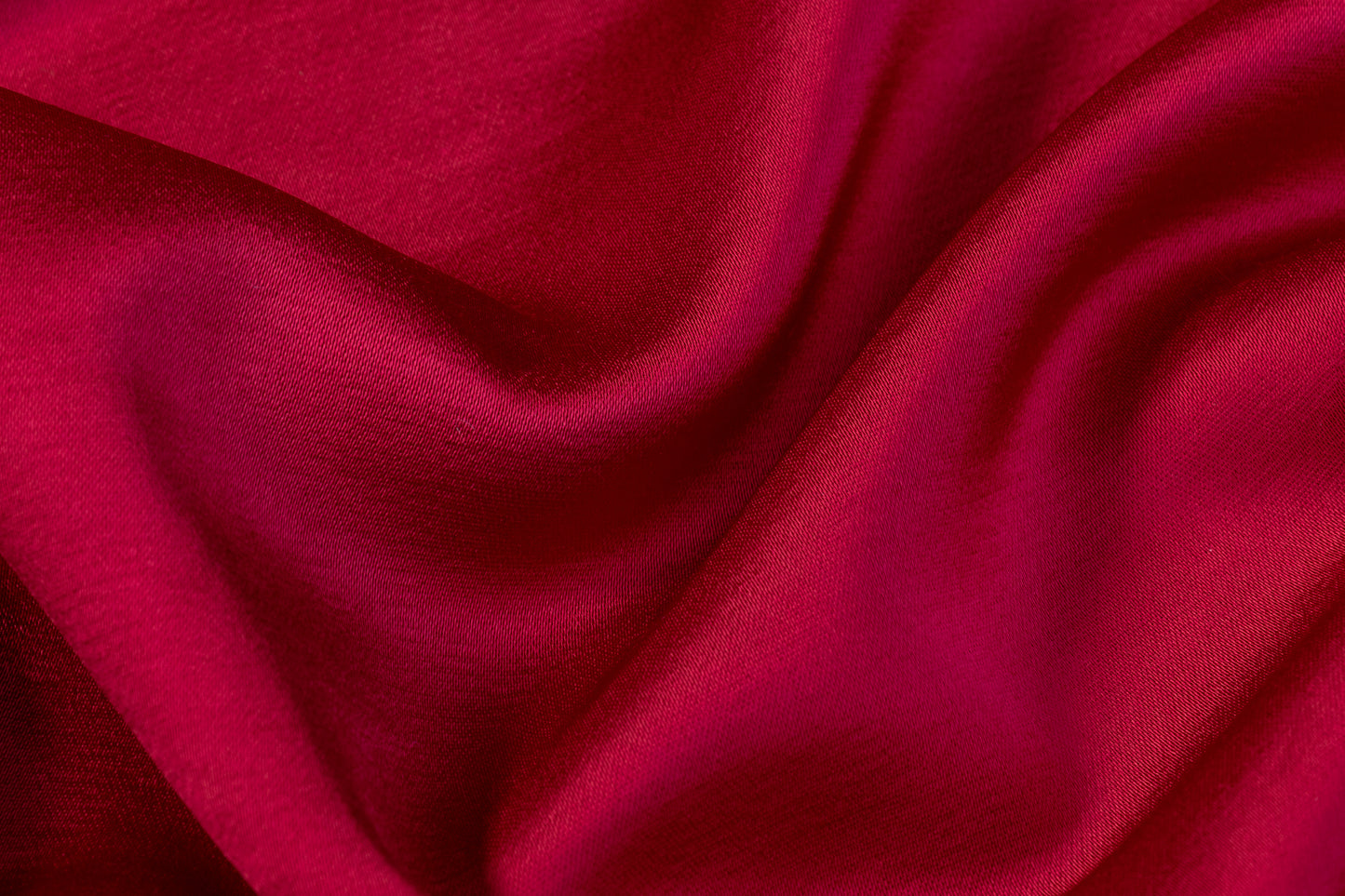 Heavy Viscose Acetate Italian Charmeuse - Lipstick Red