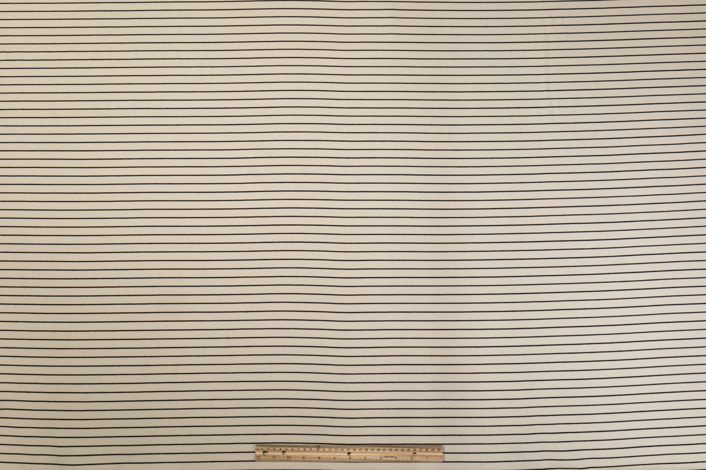Striped Rayon Jersey Knit - Beige / Black