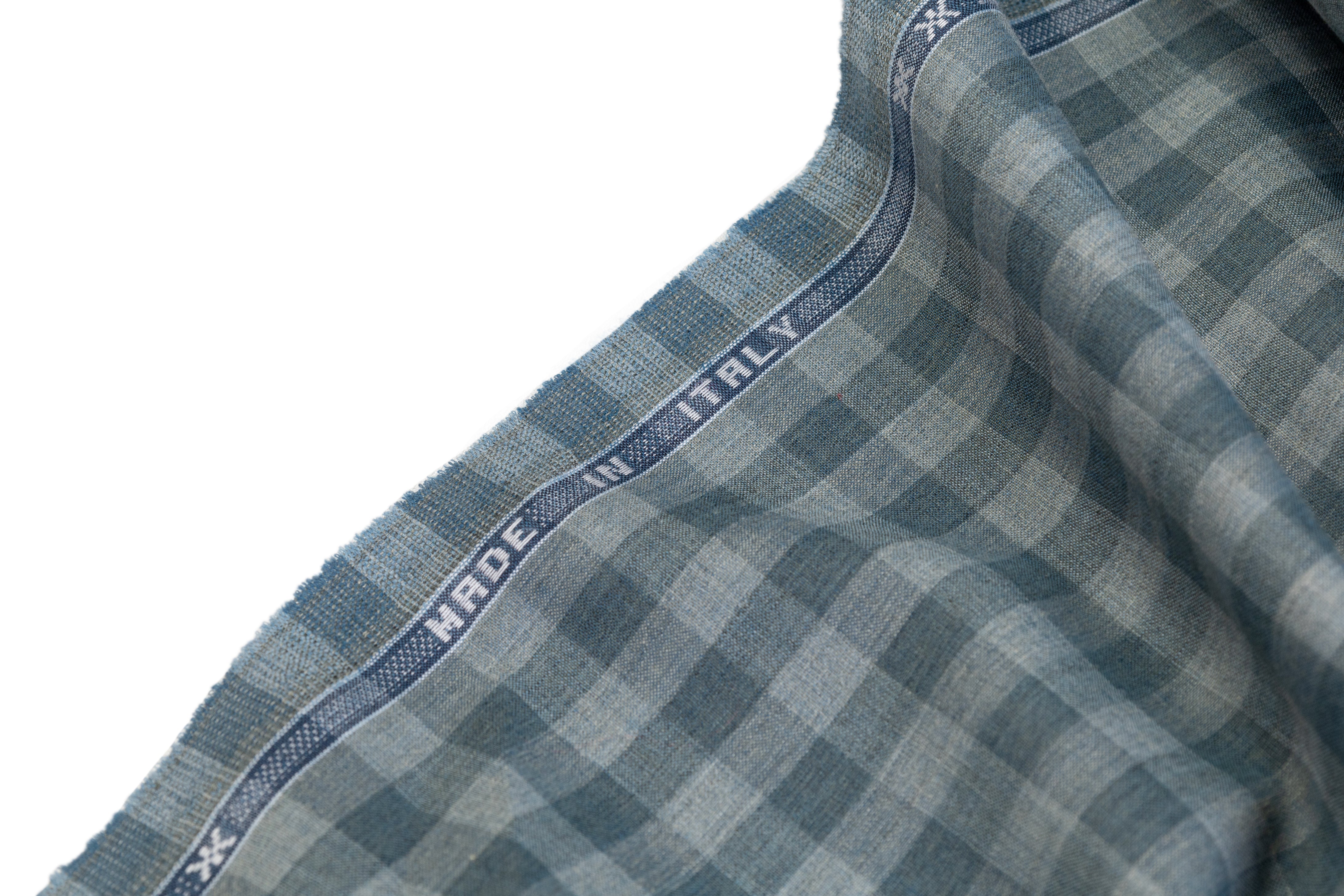Ermenegildo Zegna - Mohair Cotton Silk Italian Suiting - Teal